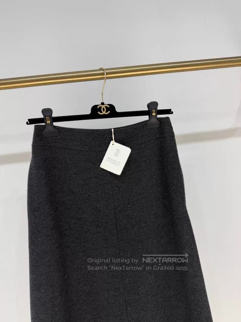 Brunello Cucinelli Brunello Cucinelli size S A-line midi skirt goat cashmere g Size 22" - 2 Thumbnail
