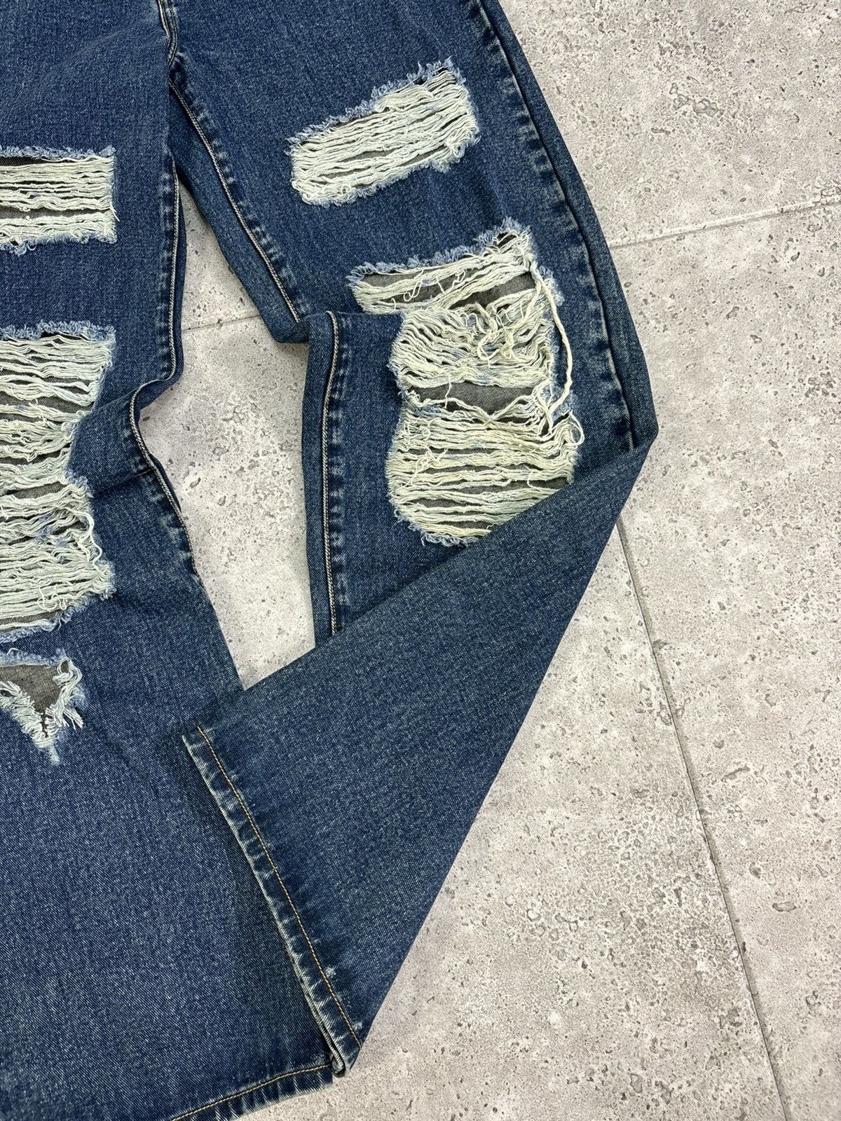 Diesel × If Six Was Nine × Japanese Brand Distressed Flare Denim Jeans Diesel Style 2000s Japanesse Size US 34 / EU 50 - 7 Thumbnail