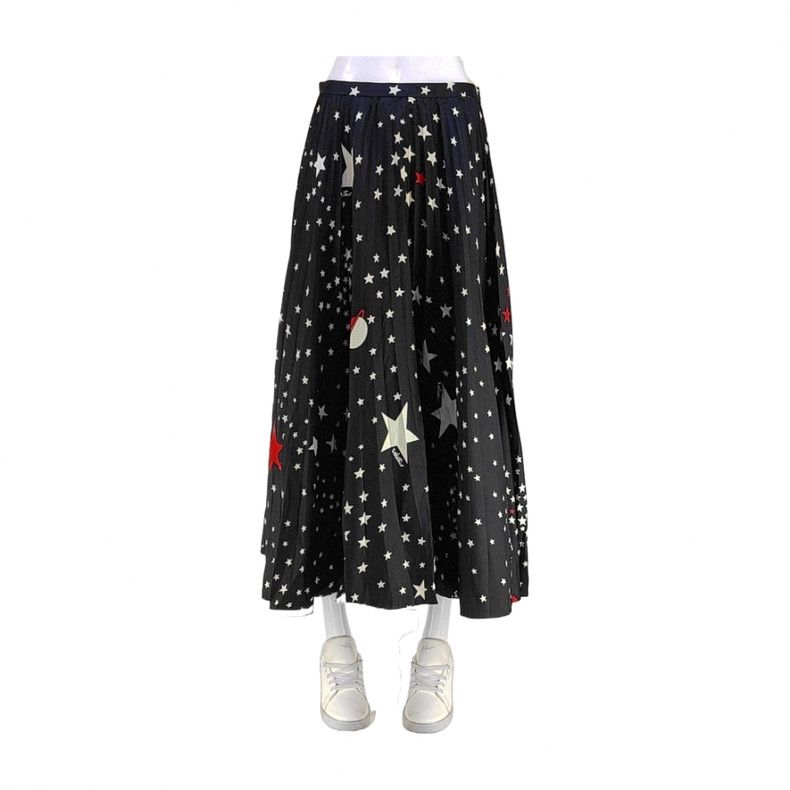 Valentino Valentino Black mulberry silk skirt Size S / US 4 / IT 40 - 1 Thumbnail