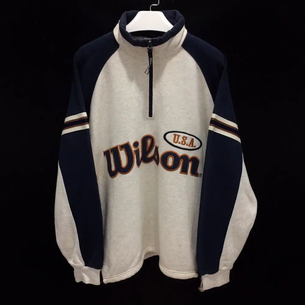 Vintage × Wilson Wilson Hip Hop Logo Sweatshirt Size US M / EU 48-50 / 2 - 1 Thumbnail