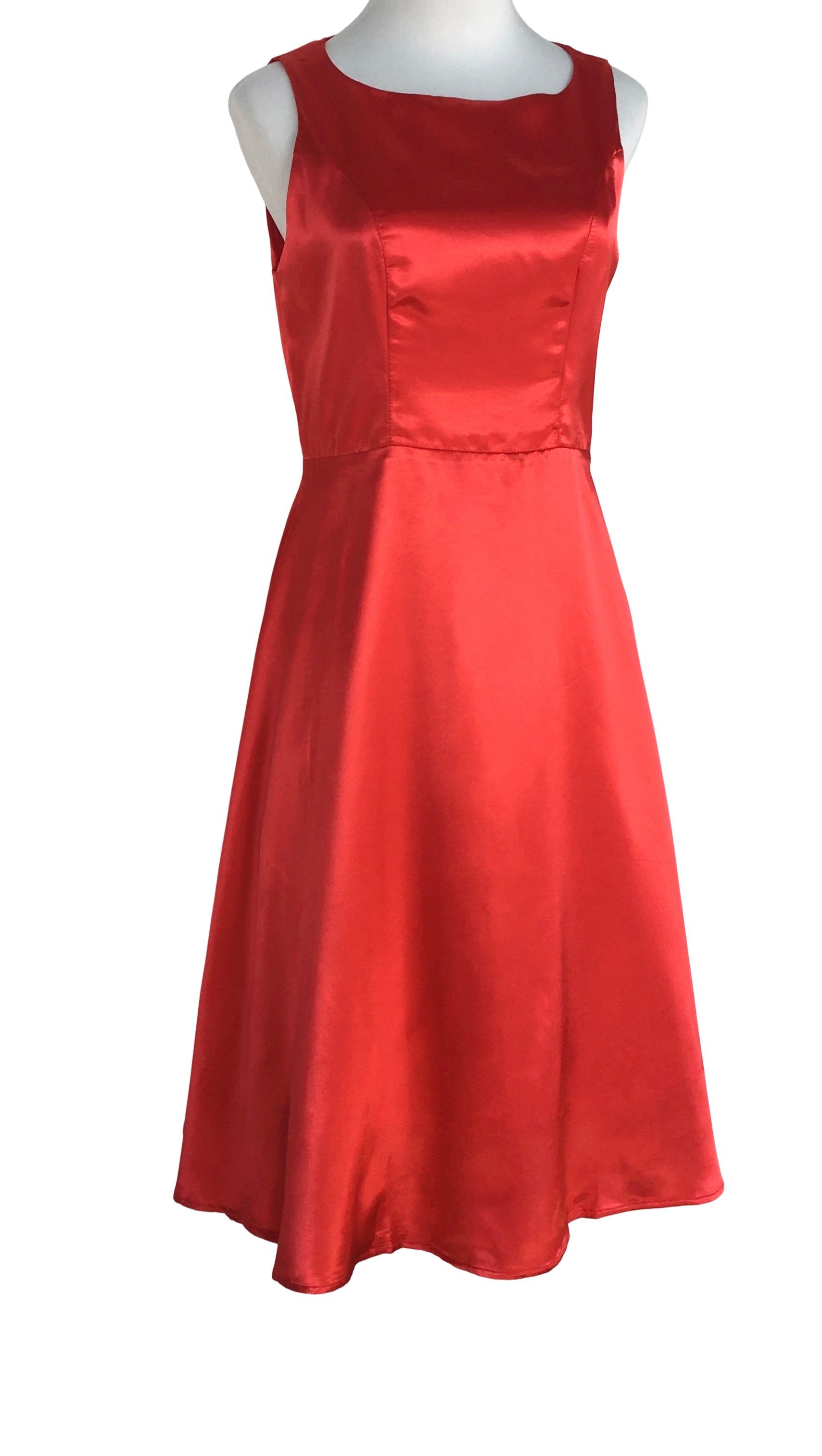 Other Red satin sleeveless women dress Size M / US 6-8 / IT 42-44 - 1 Thumbnail