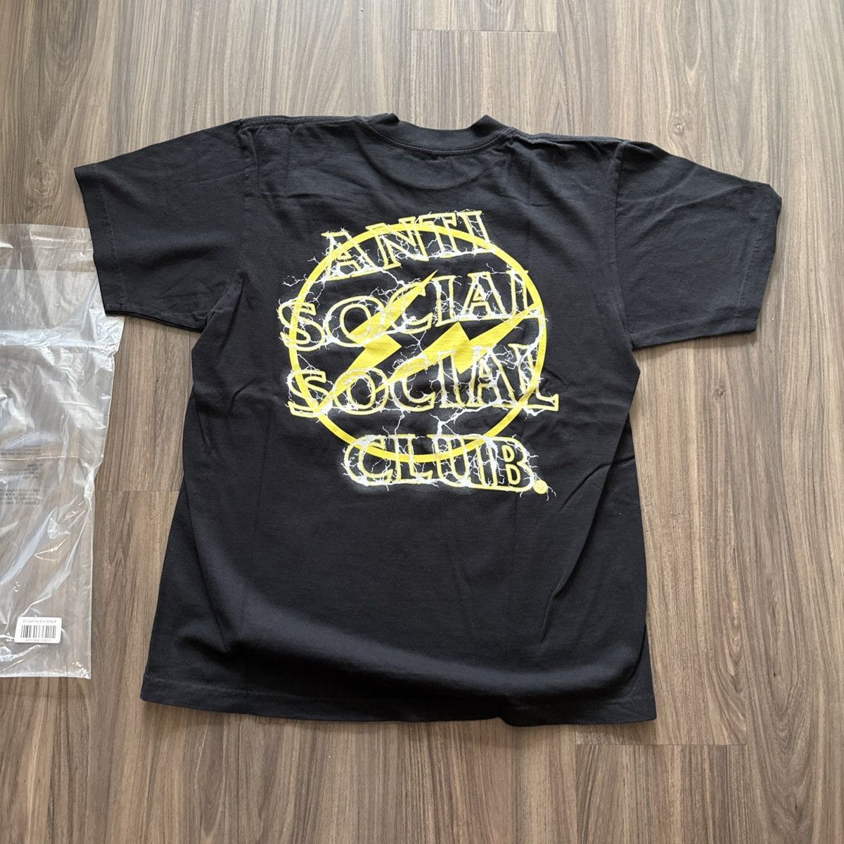 Anti Social Social Club × Fragment Design Anti Social Social Club x Fragment Bolt Tee Black Size M Size US M / EU 48-50 / 2 - 5 Thumbnail