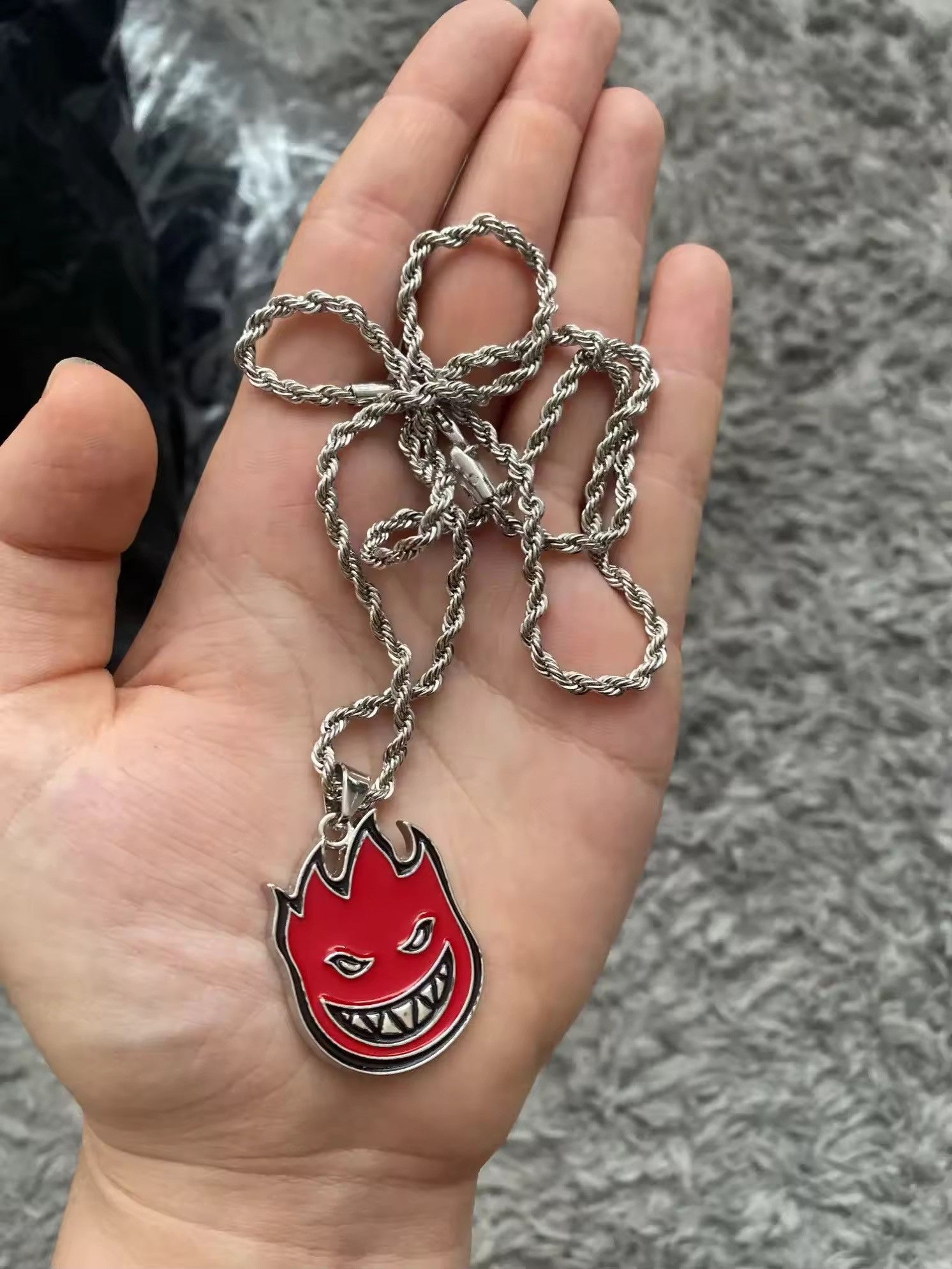 Jewelry × Vintage Little DeviL Flame Necklace Size ONE SIZE - 6 Thumbnail
