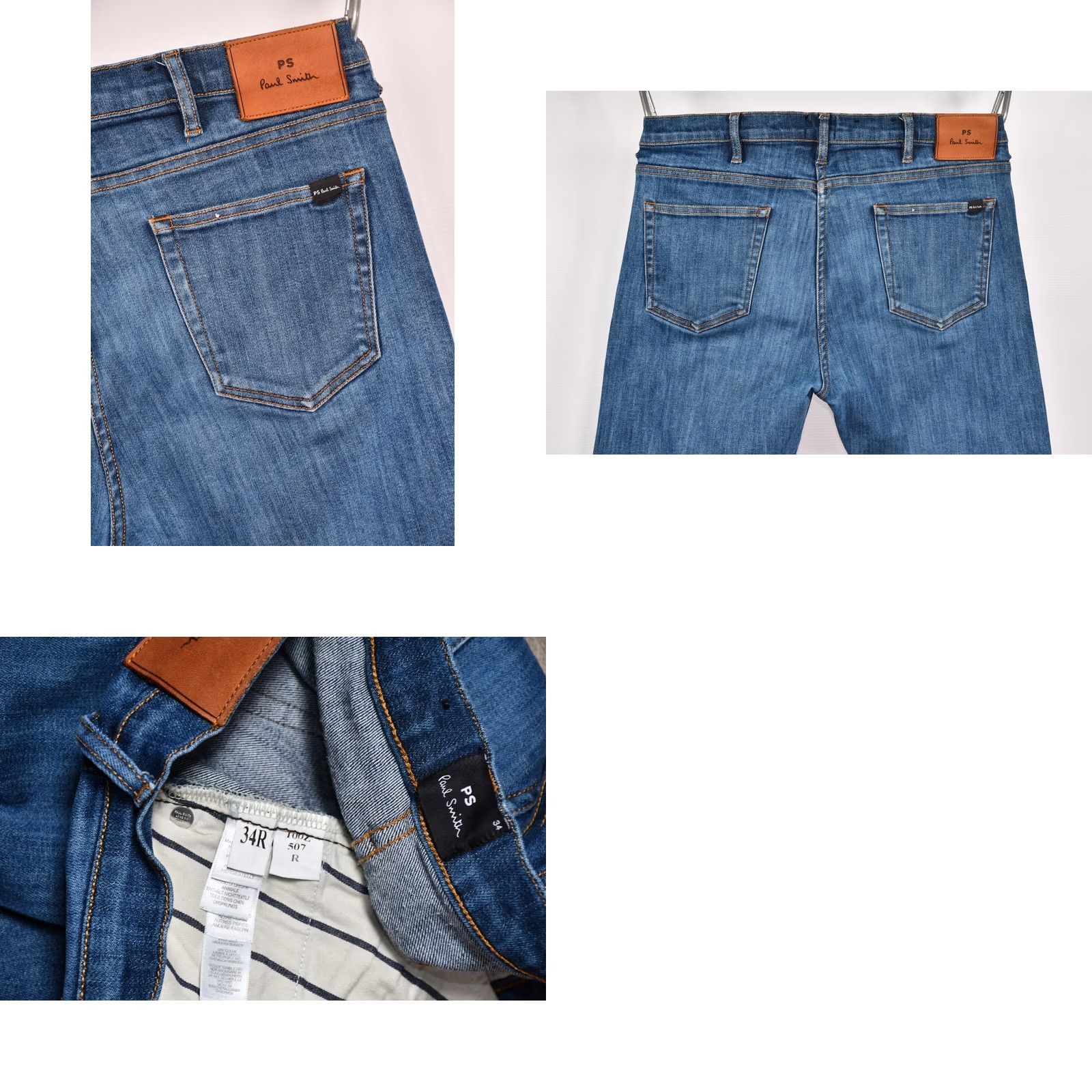 Paul Smith PAUL SMITH Jeans Slim Fit 34R Men Slim Denim Blue 5-Pocket Jea Size US 34 / EU 50 - 8 Thumbnail