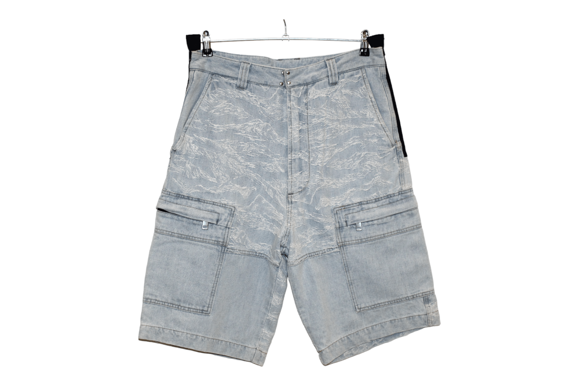 Diesel 💥Diesel D-LUK Baggy Heavy Denim Shorts Textured Pattern Size US 32 / EU 48 - 2 Thumbnail