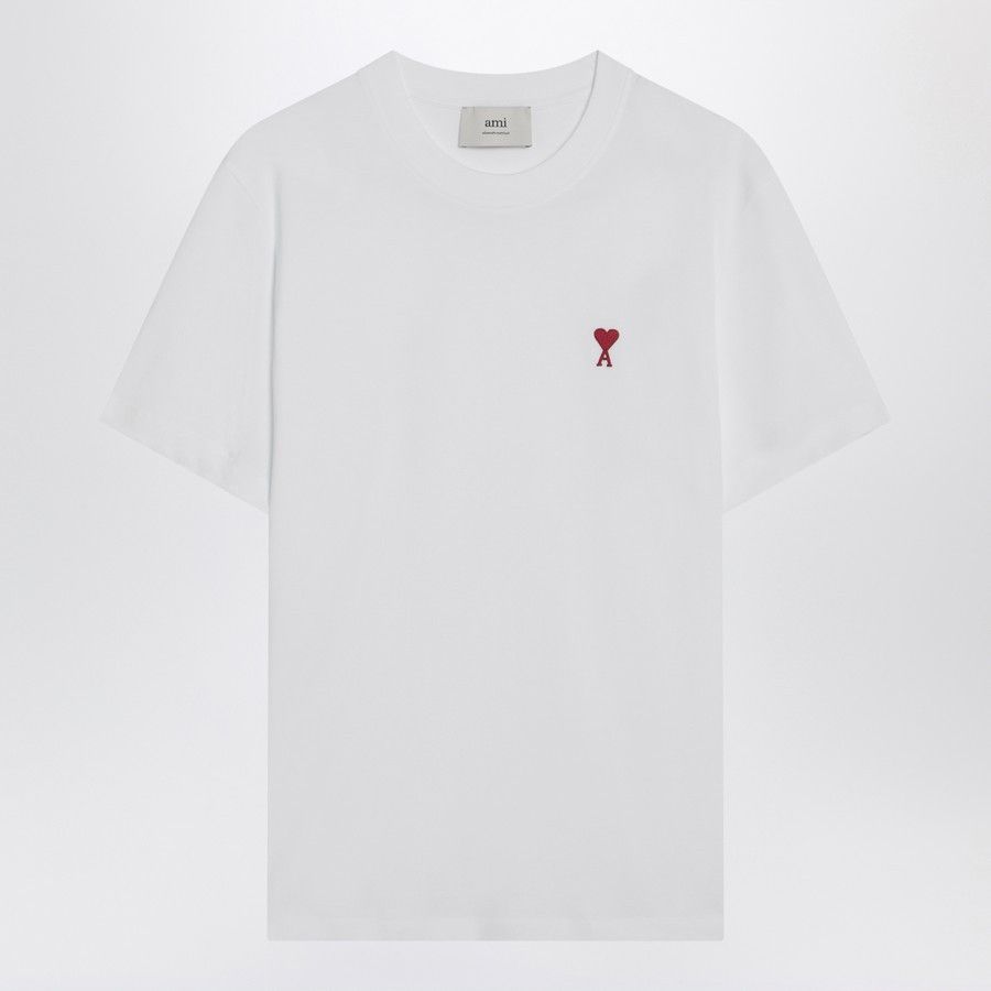 AMI o1d2blof0625 Short Sleeve T-Shirt in White Size US L / EU 52-54 / 3 - 1 Thumbnail