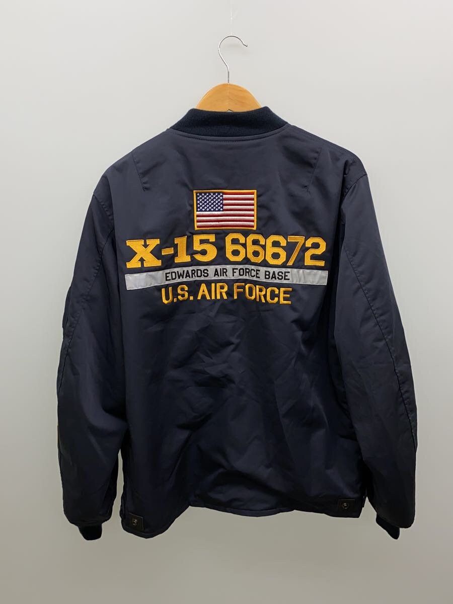 Avirex Avirex Polyester Flight Jacket Navy Size US XL / EU 56 / 4 - 2 Thumbnail
