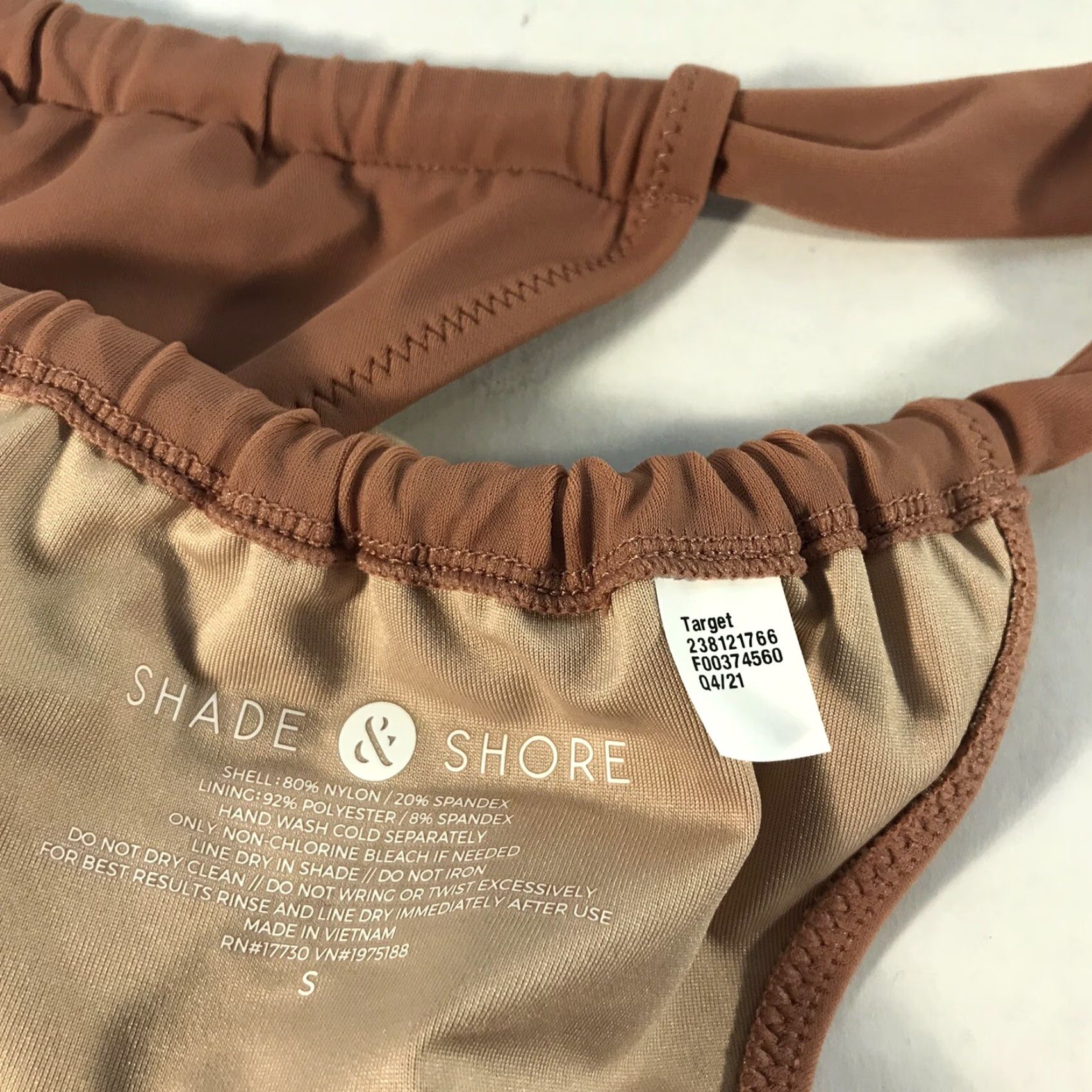 Vintage Shade & Shore Mauve Cheeky Bikini Bottoms Womens Size S Swimwear Size 28" / US 6 / IT 42 - 5 Thumbnail