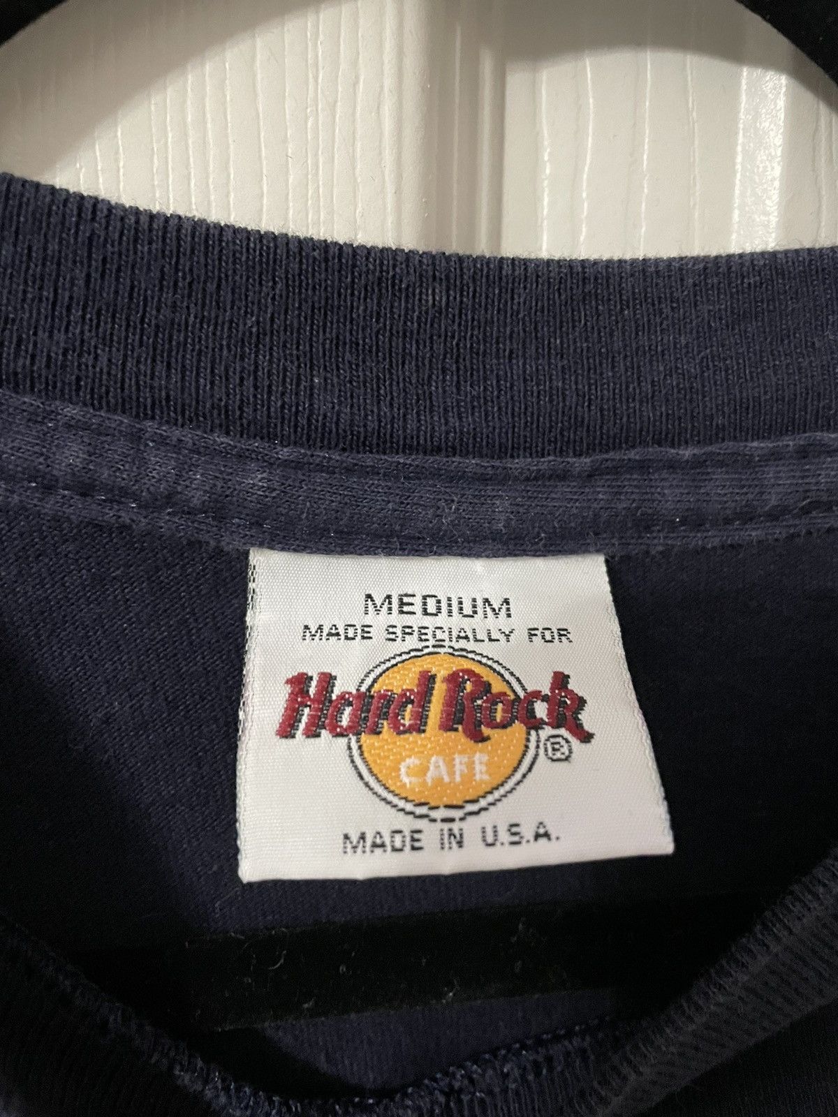 Hard Rock Cafe × Vintage Vintage Dark Navy 90s Hard Rock Cafe Baltimore Peace Sz M Size US M / EU 48-50 / 2 - 2 Thumbnail
