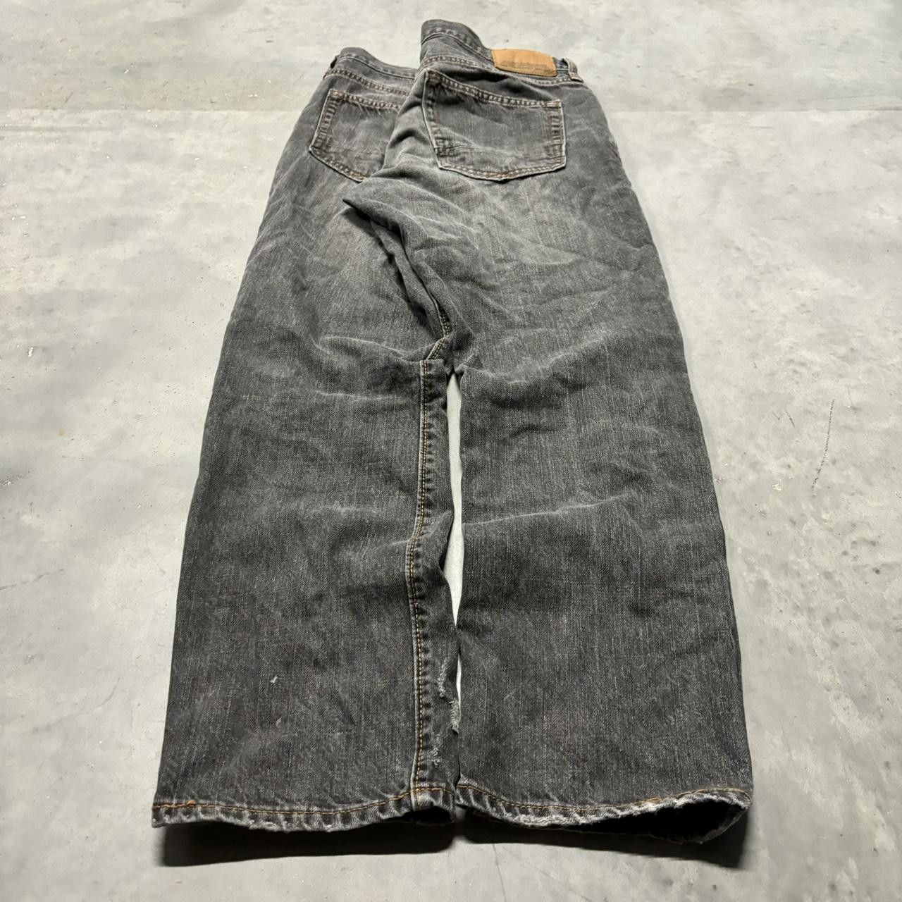 Japanese Brand × Vintage Crazy Vintage Y2K/2000s Grunge Faded Black Distressed Denim Jeans! Size US 33 - 4 Thumbnail