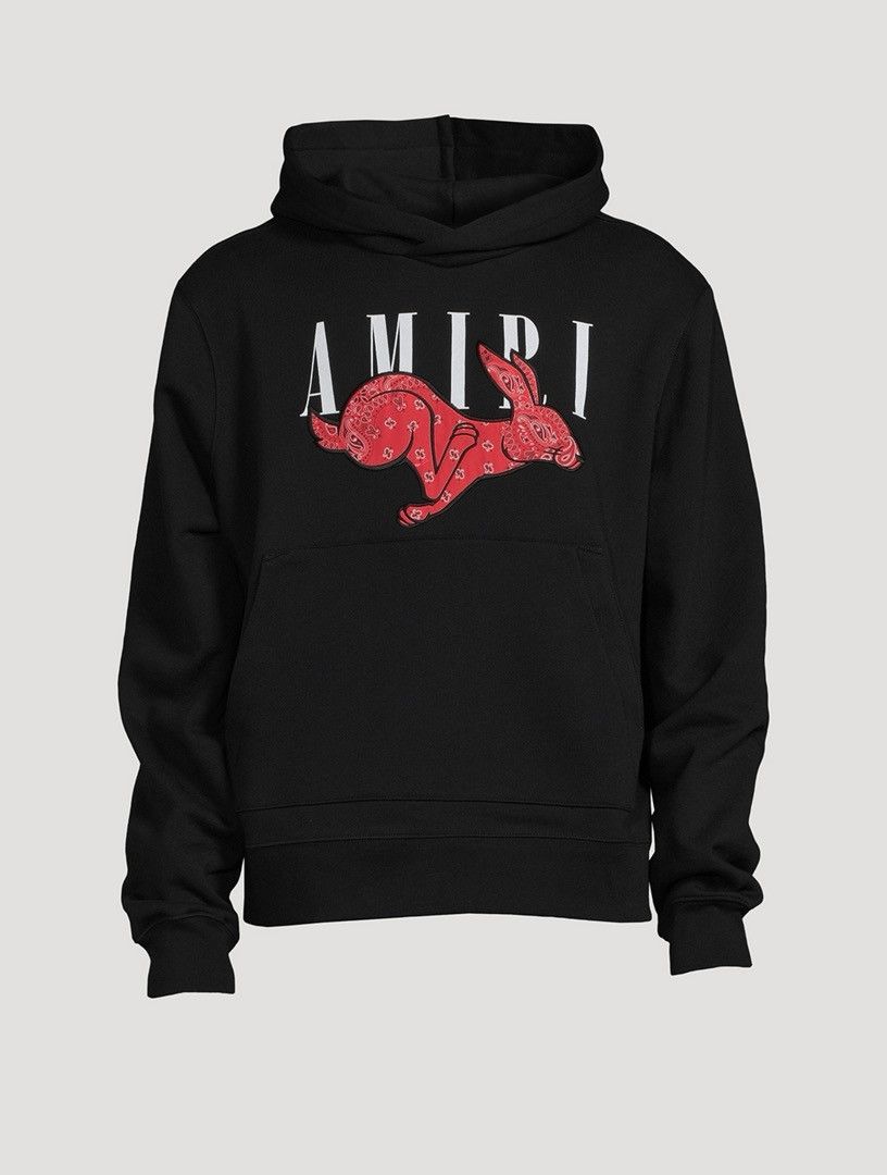 Lunar New Year Rabbit logo amiri hoodie