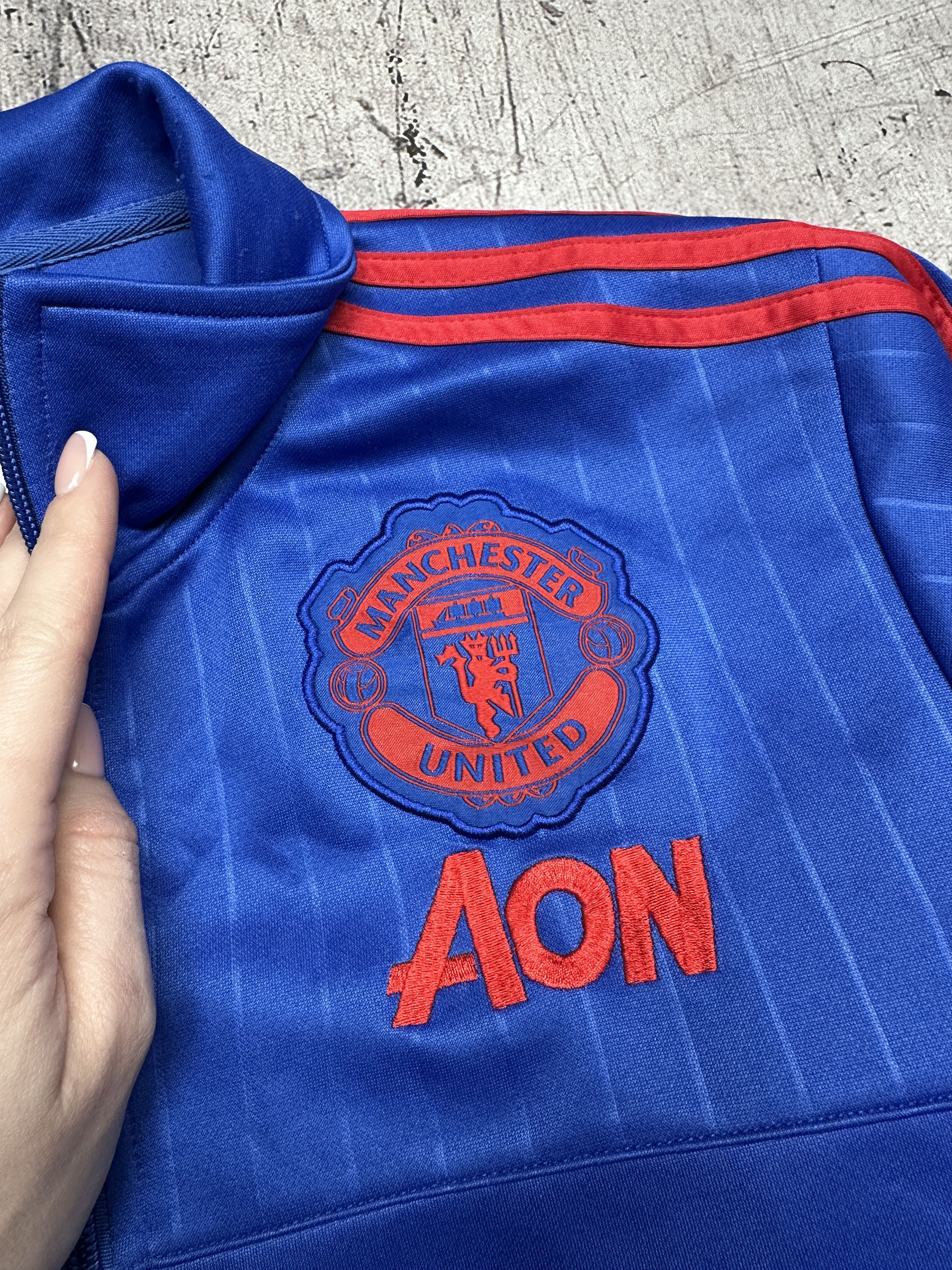 Adidas Adidas Manchester United Vintage Mens Track Top Jacket y2k Size US XL / EU 56 / 4 - 4 Thumbnail
