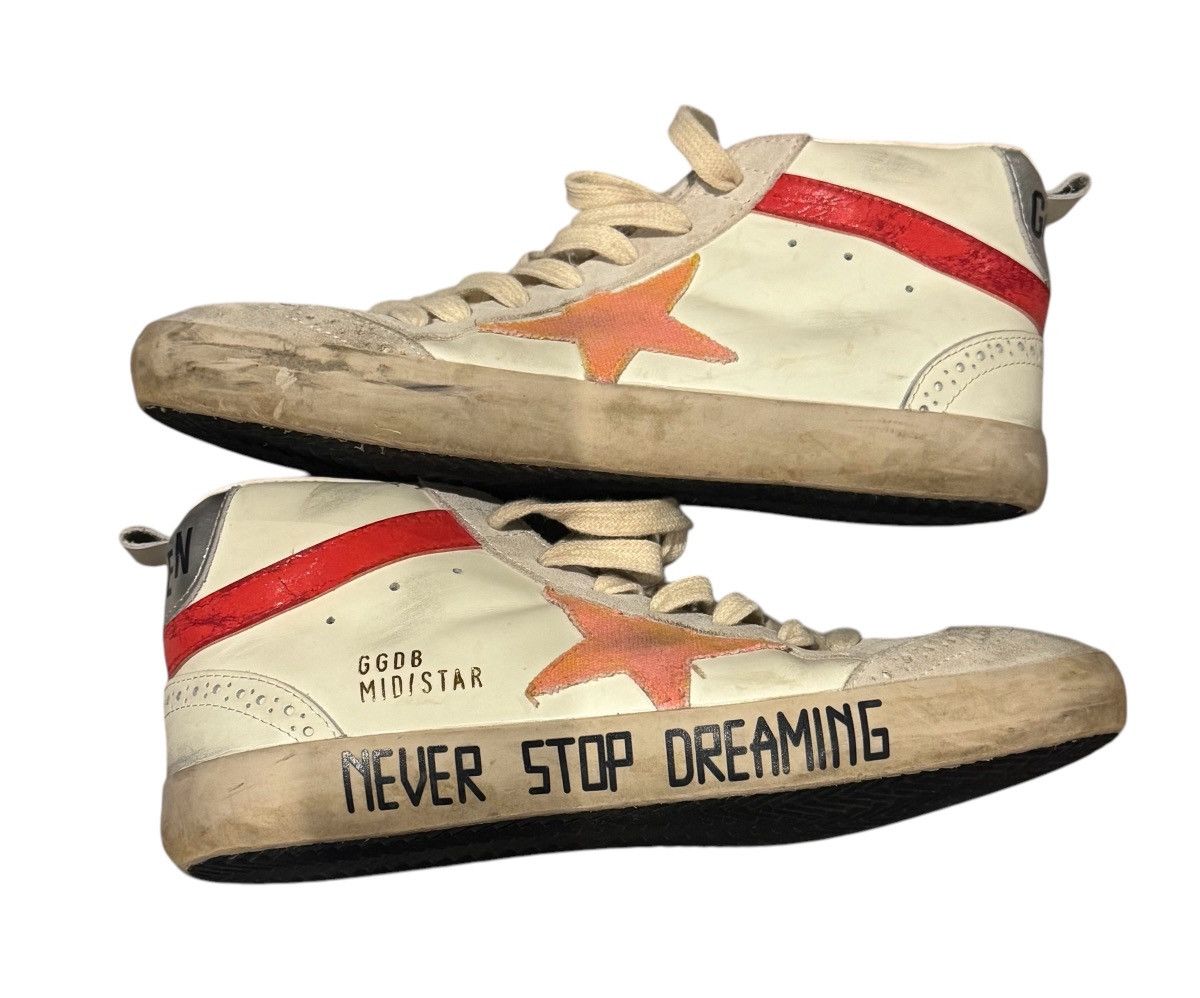 Golden Goose Golden Goose Mid Star 'Never Stop Dreaming' Sneakers Sz 40 Size US 10 / IT 40 - 1 Thumbnail