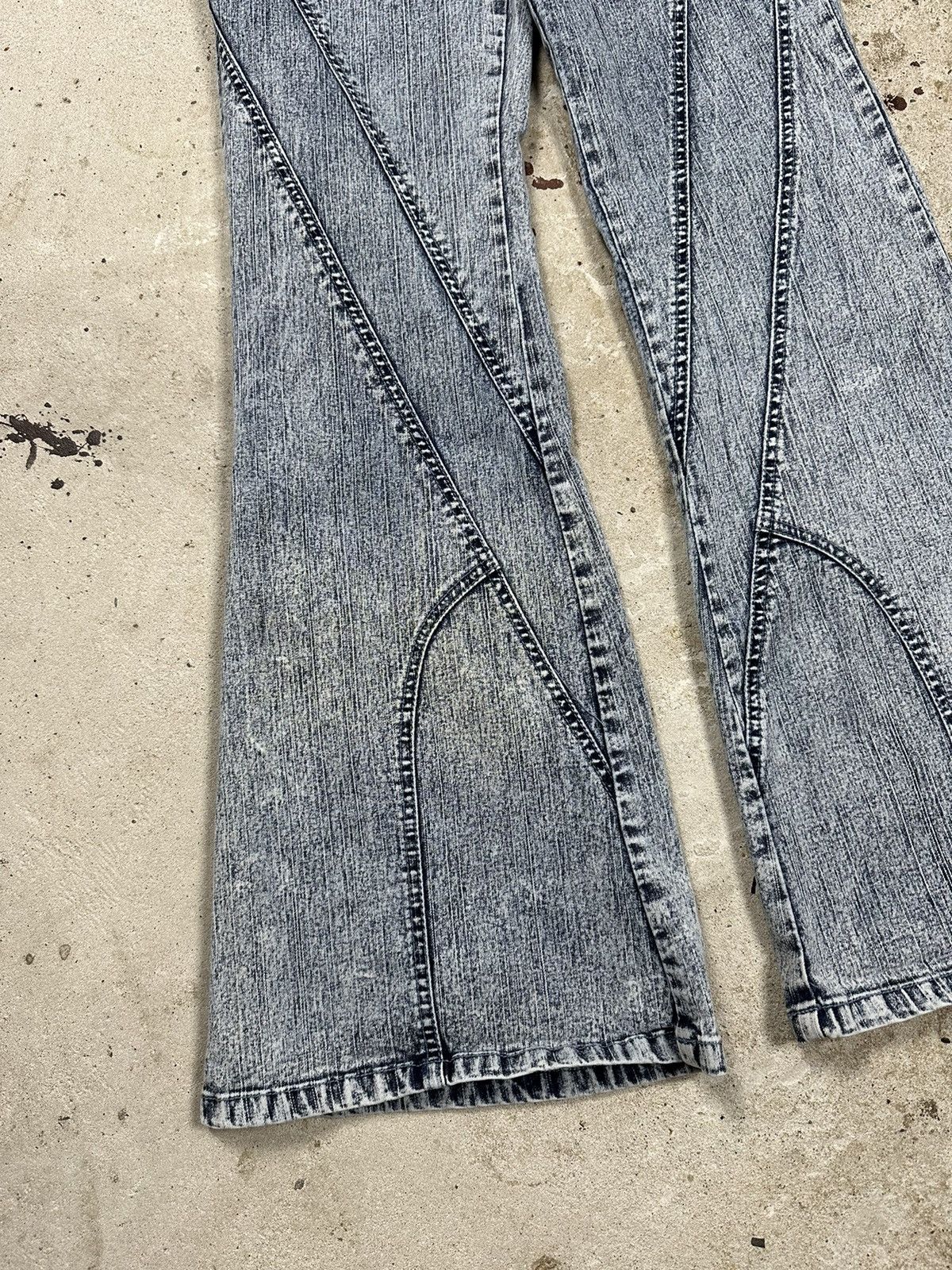 Hysteric Glamour ‼️ Vintage y2k Flared Sick Denim Pants Wide Legs Twisted Size US 28 / EU 44 - 3 Thumbnail