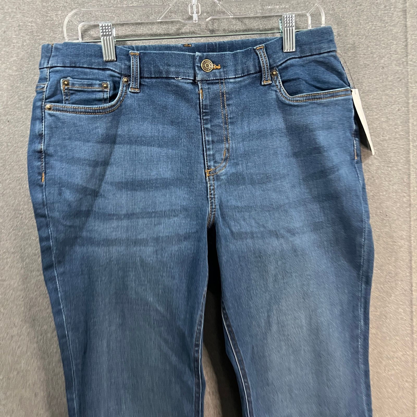 Other Denim & Co. Easy Stretch Denim Pull-On Bootcut Size 34" / US 12 / IT 48 - 4 Thumbnail