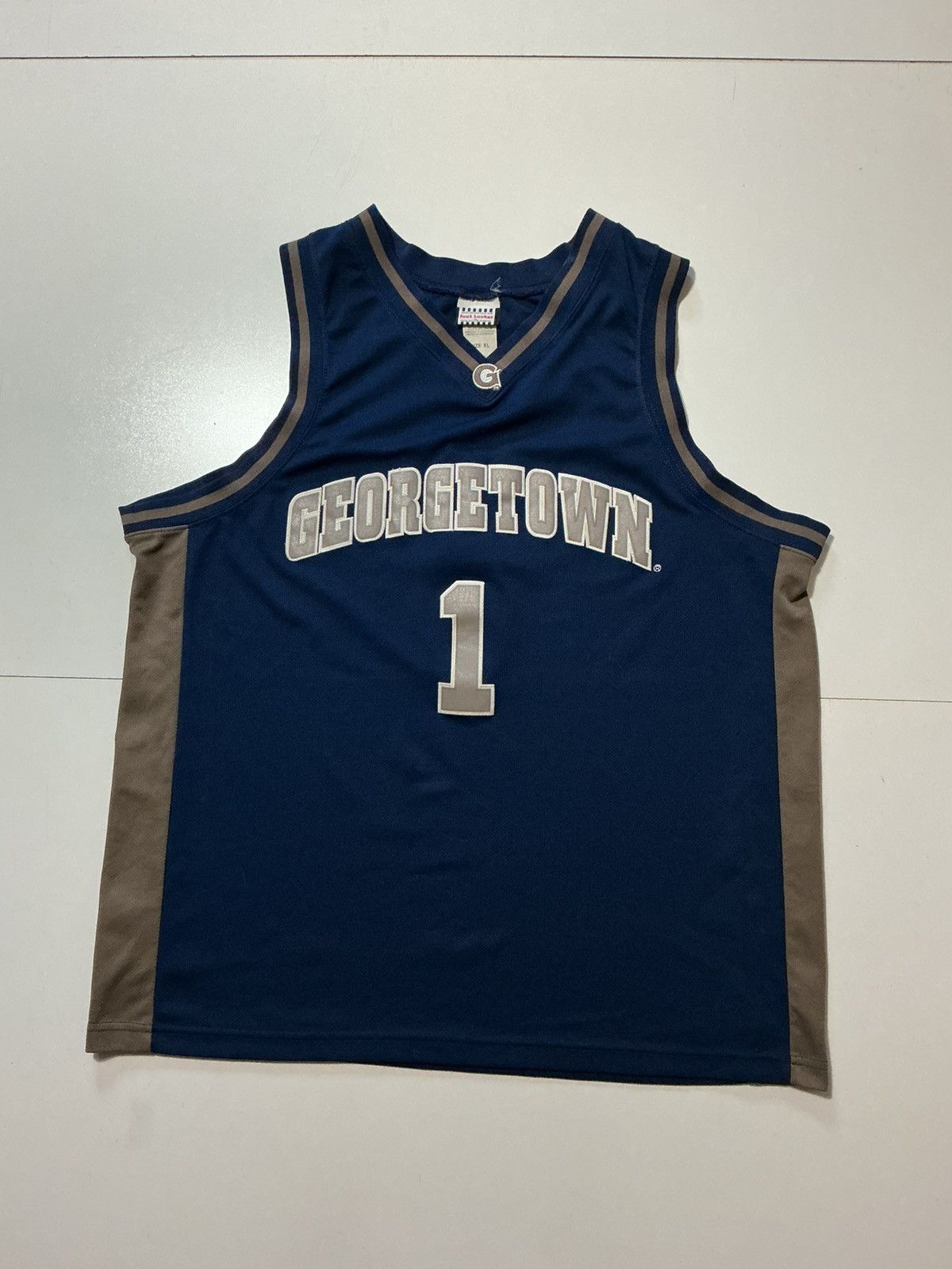 Foot Locker Georgetown University Hoyas Stitched Basketball Jersey Size US XL / EU 56 / 4 - 1 Thumbnail