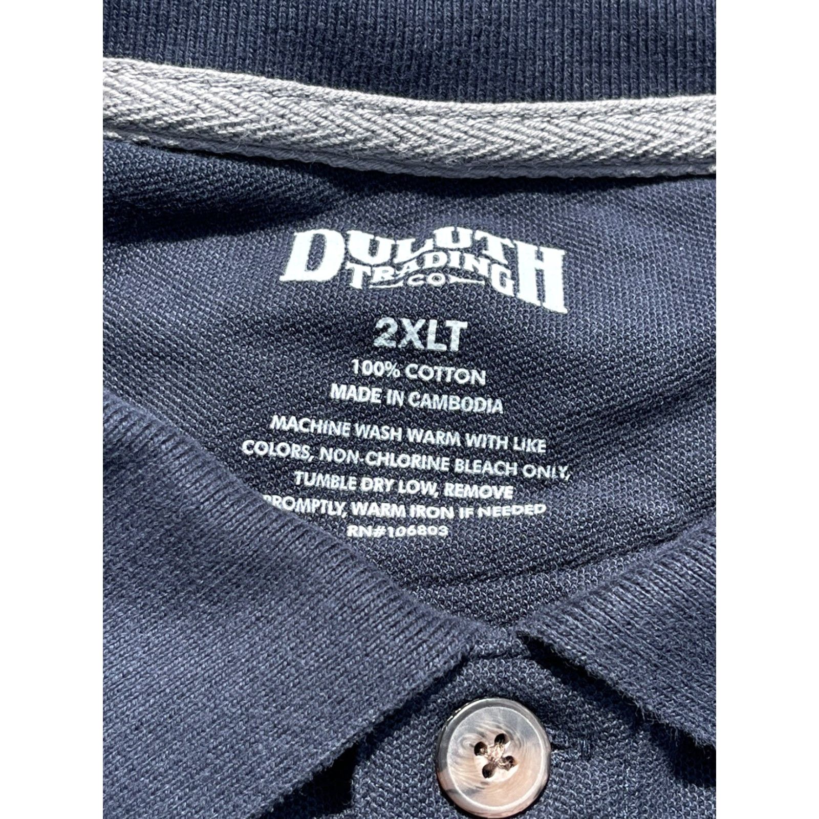 Vintage DULUTH Polo Shirt - Men’s Collared Short Sleeve 2XL Blue Cotton Pocket Buttoned Golf Casual Shirt Size US XXL / EU 58 / 5 - 3 Thumbnail