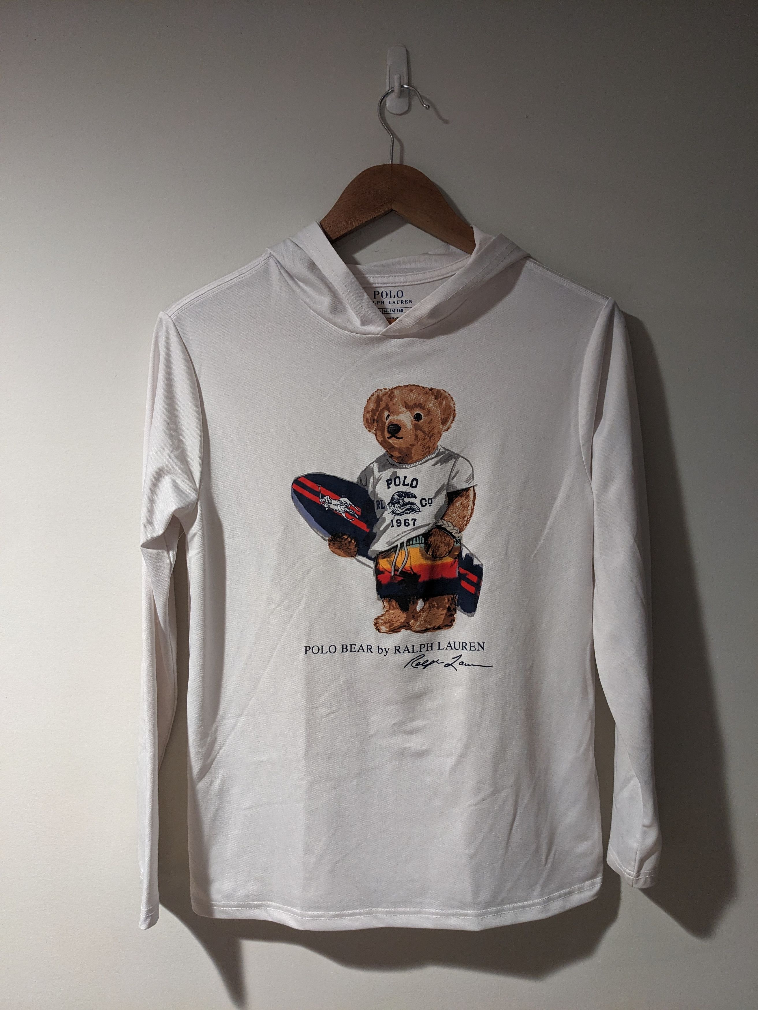 Polo Ralph Lauren Polo Bear by Ralph Lauren Kids Large Stretch Jersey Hoodie Size US L / EU 52-54 / 3 - 1 Thumbnail