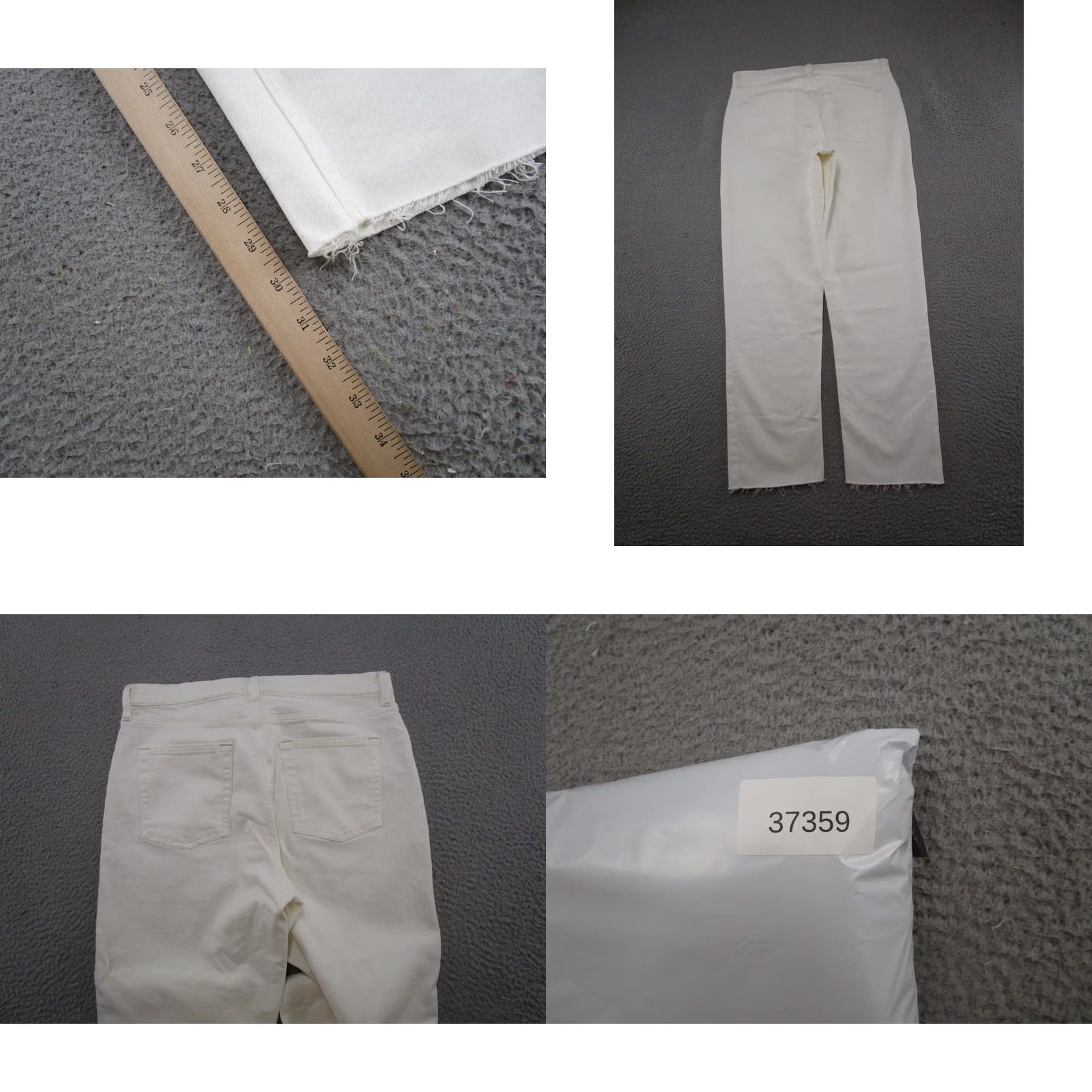 Gap Gap White Denim Jeans Straight High Rise 14/32T Jeans Women 5-Pocket Denim Cotton Vintage? No Size 36" / US 14 / IT 50 - 9 Thumbnail