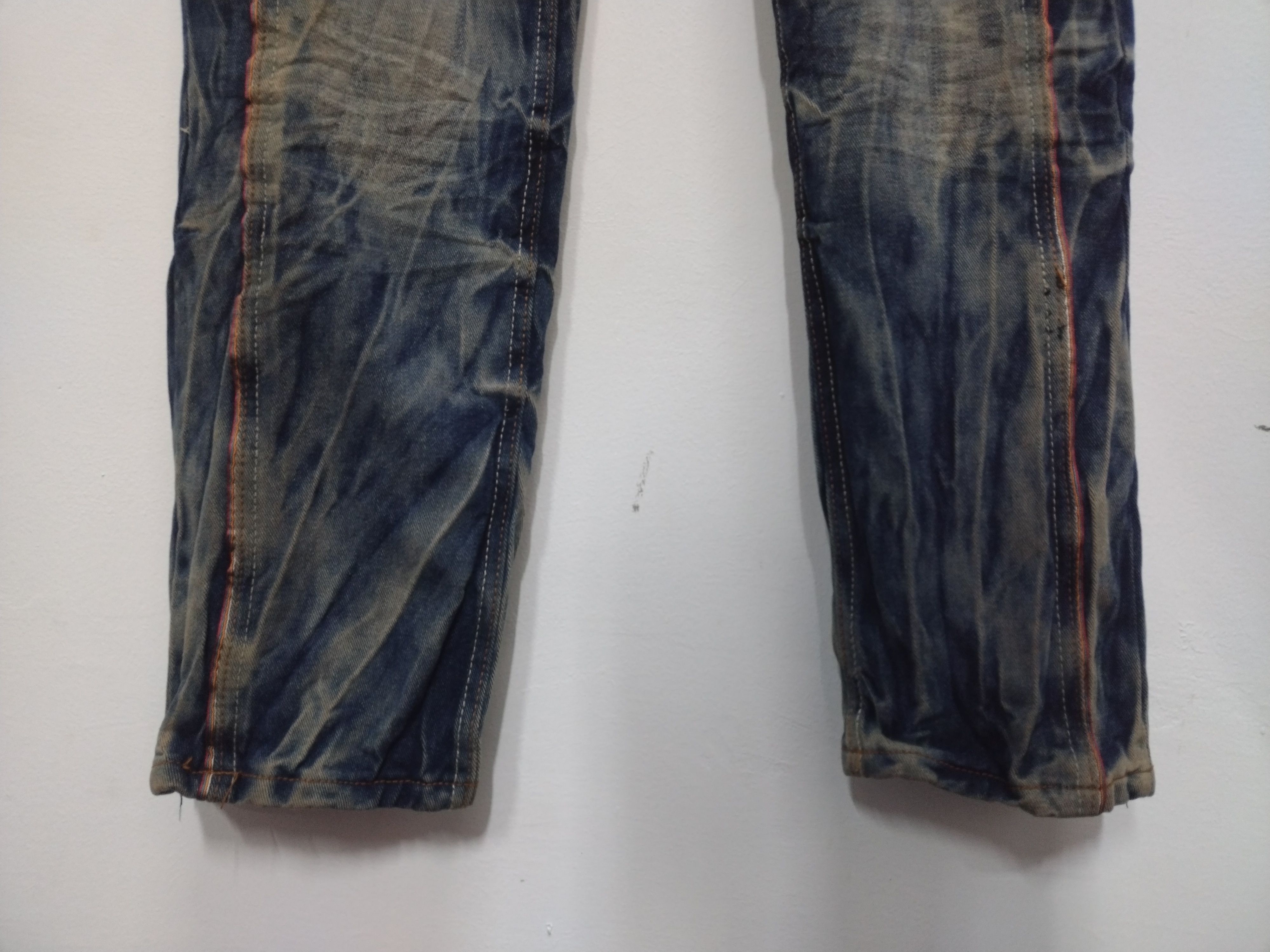 Seditionaries Crazy acid wash jeans Punk Goth Distressed Five Dime Jeans Size US 30 / EU 46 - 9 Thumbnail