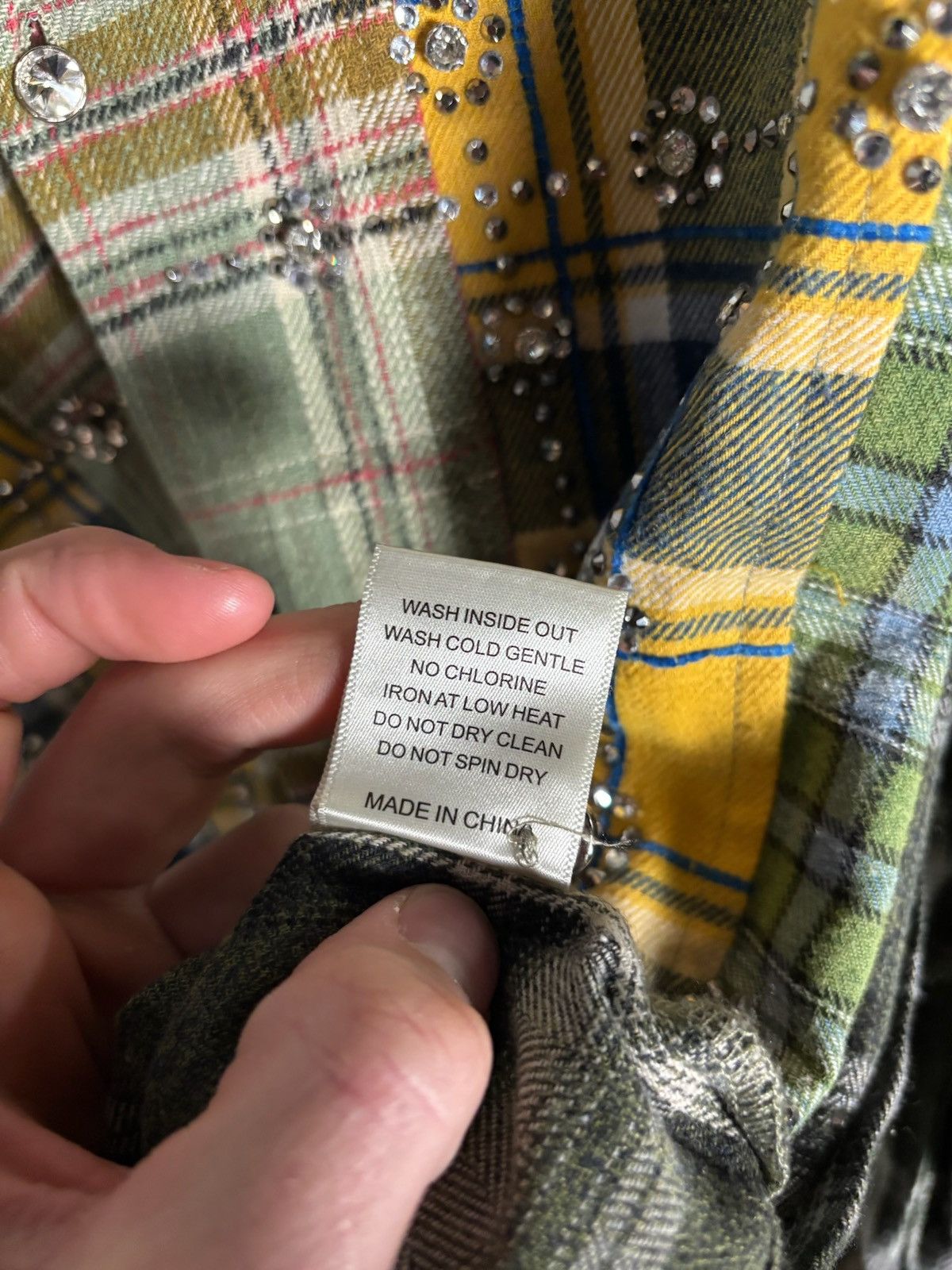 Vale Vale Forever Earth Day Flannel 'Green/Patchwork' Size US L / EU 52-54 / 3 - 6 Thumbnail
