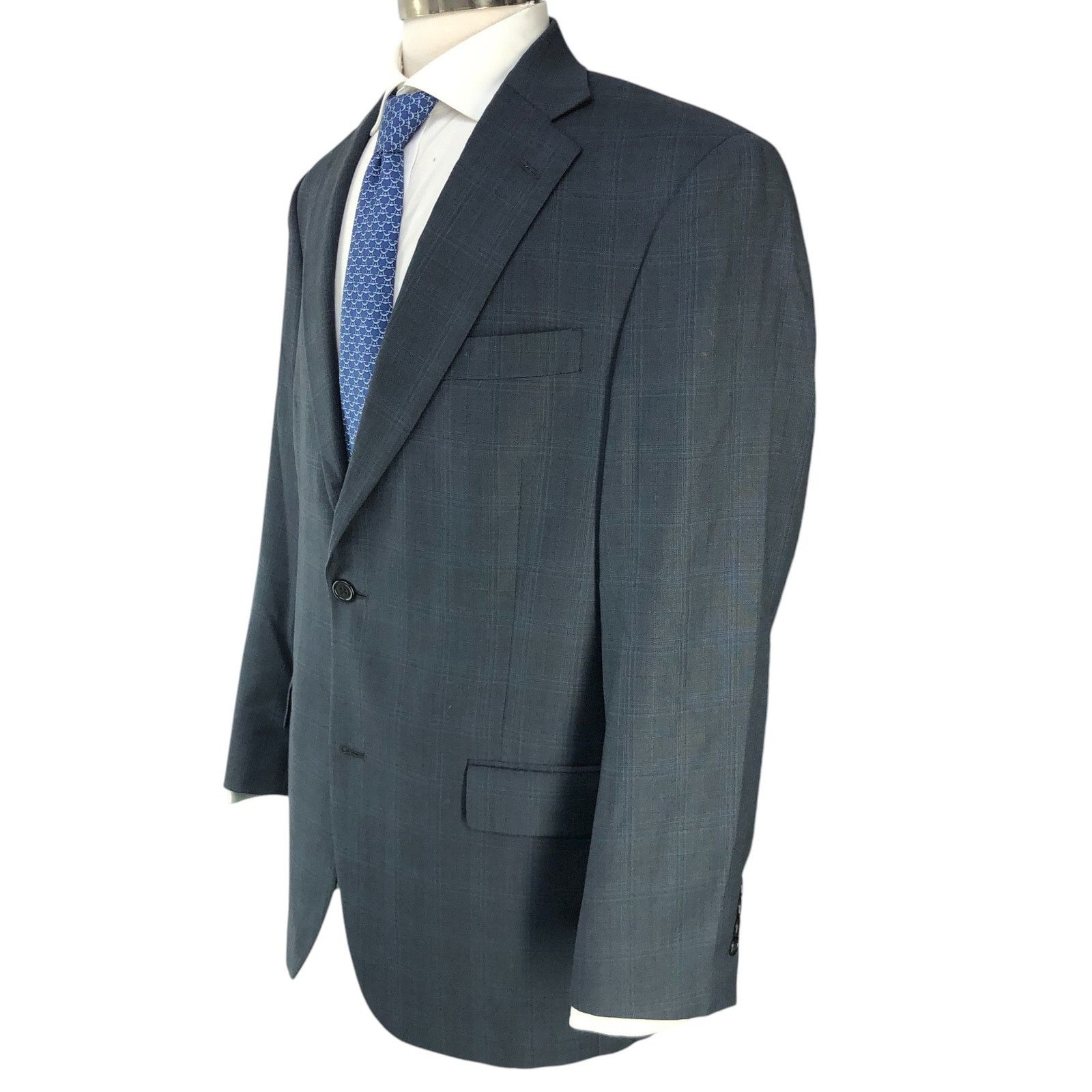 Hart Schaffner Marx Hart Schaffner Marx HSM Size 40R Sport Coat Windowpane Size 40R - 6 Thumbnail