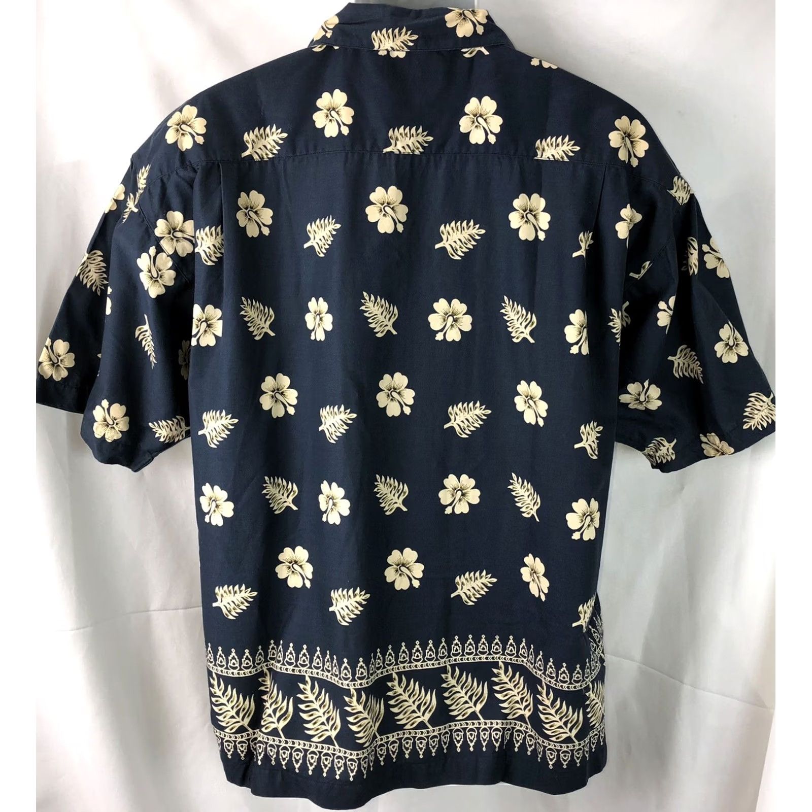 Vintage VINTAGE Pesslate Bay Hawaiian Shirt L Blue Floral Button-Up Short Sleeve Collared Beach Luau 90s Y2K Mens Size US L / EU 52-54 / 3 - 3 Thumbnail