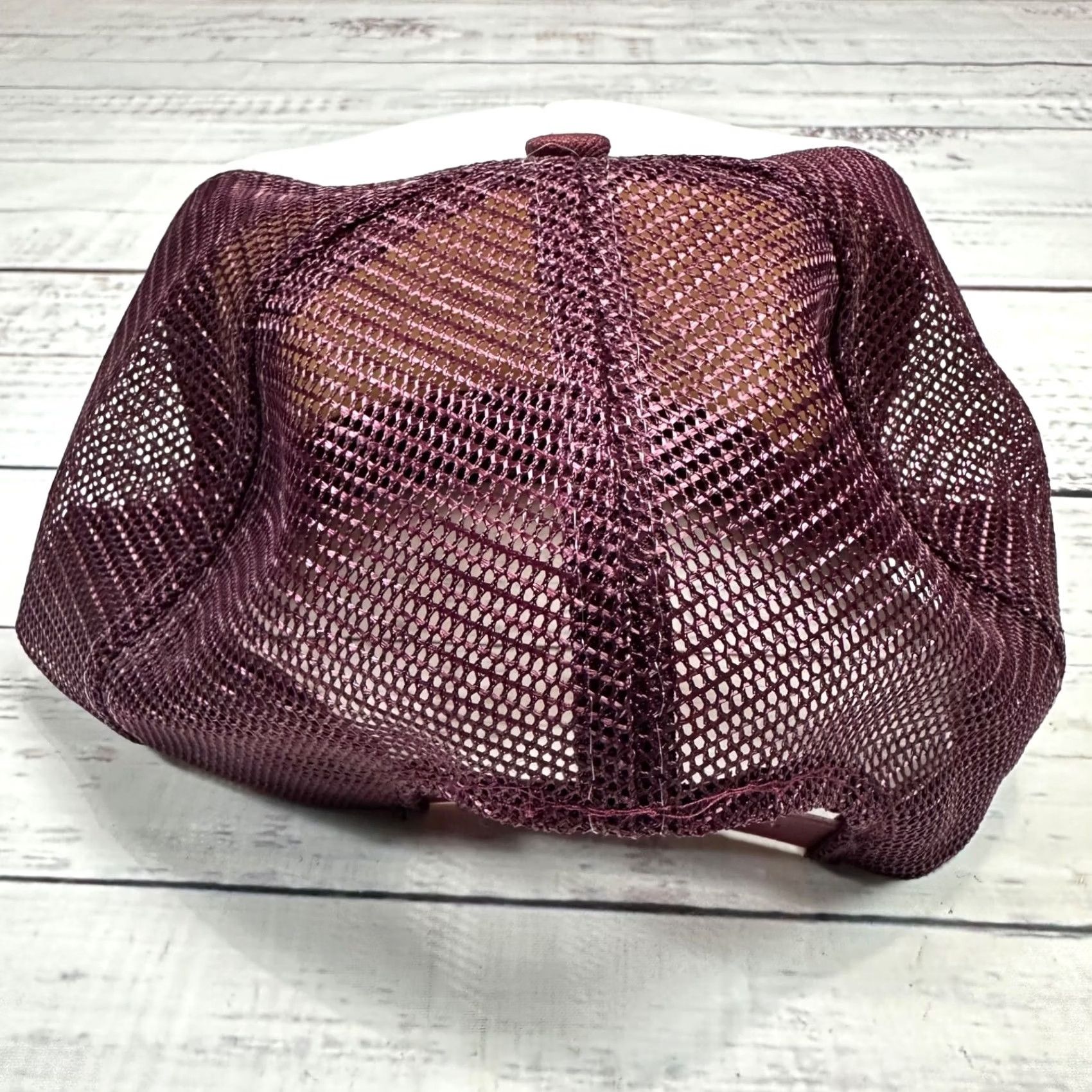 Vintage Phoenix Airport Hilton Phoenix Arizona Trucker Snapback Ball Cap Burgundy - Players Men One Size Snapback Burgundy Cap Size ONE SIZE - 5 Thumbnail