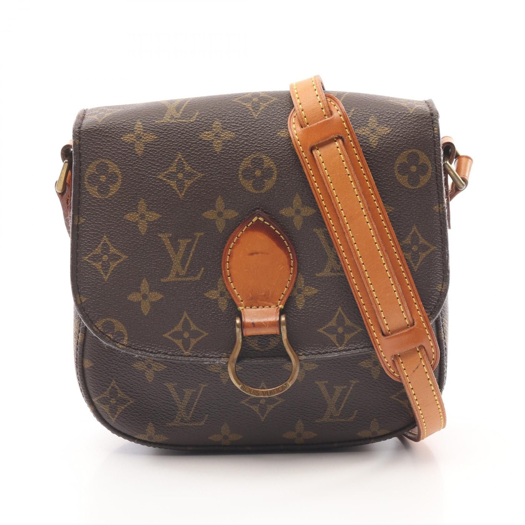 Louis Vuitton Louis Vuitton Saint Cloud Pm Monogram Shoulder Bag Canvas Shoulder Bag M51244 in Brown, Women's