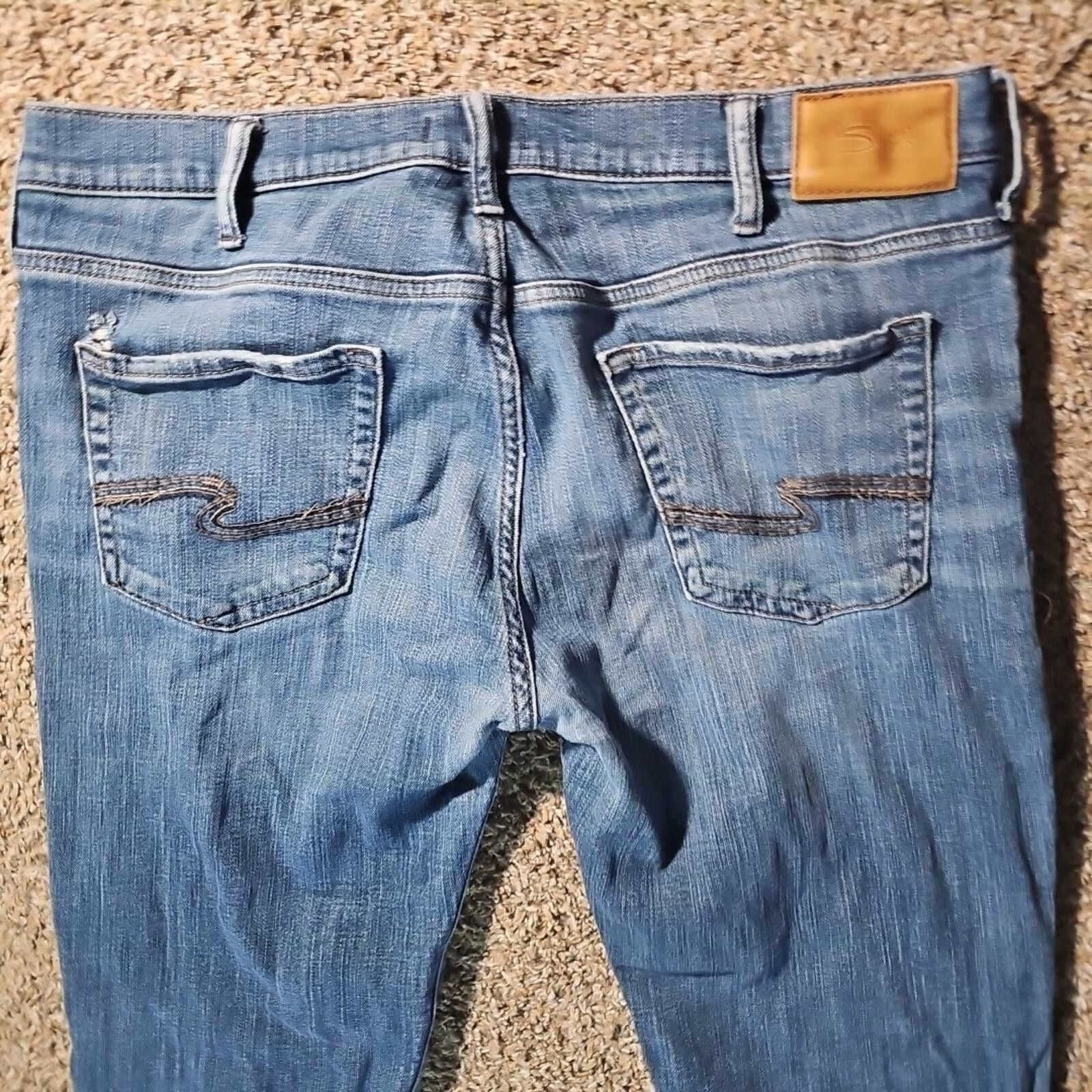 Silver Jeans Co. Silver Jeans Allan Mens 36x34 Jeans Size US 36 / EU 52 - 5 Thumbnail