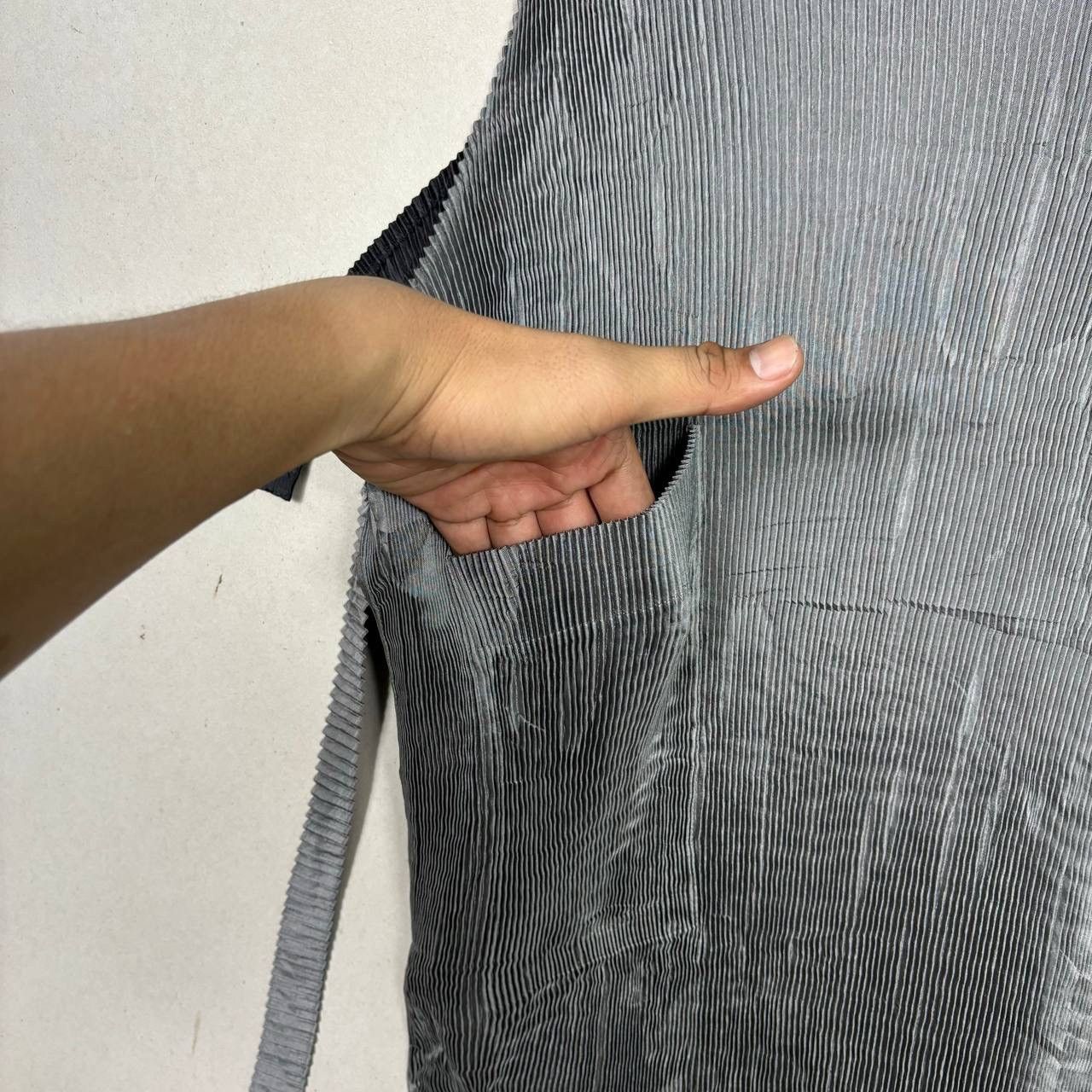 Issey Miyake Vtg Issey Miyake IM Product Pleated Reversible Apron Dress Size ONE SIZE - 12 Thumbnail