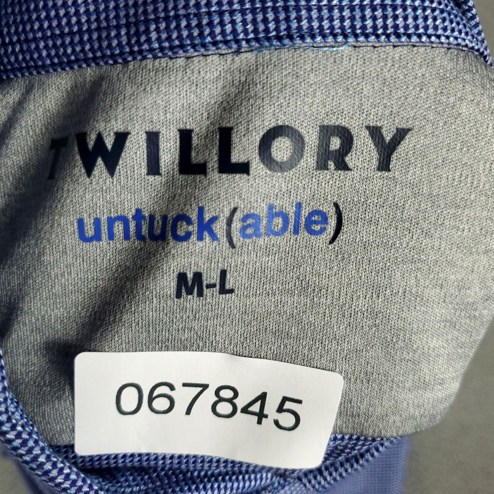 Vintage Twillory Shirt Mens Medium M-L Blue Athletic Performance Button Up Shirt Size US M / EU 48-50 / 2 - 7 Thumbnail