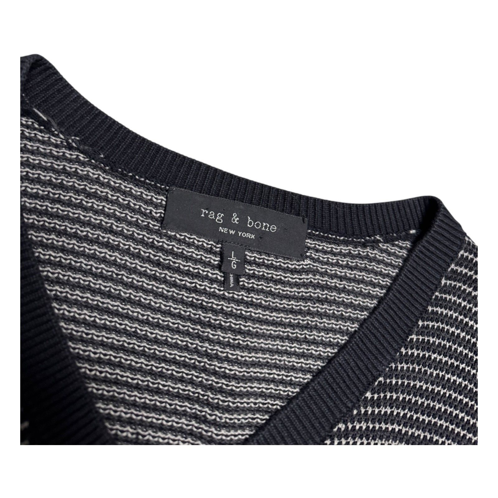 Rag & Bone RAG & BONE Knit Luxury Waffle Thermal Sweater Large Size US L / EU 52-54 / 3 - 2 Thumbnail