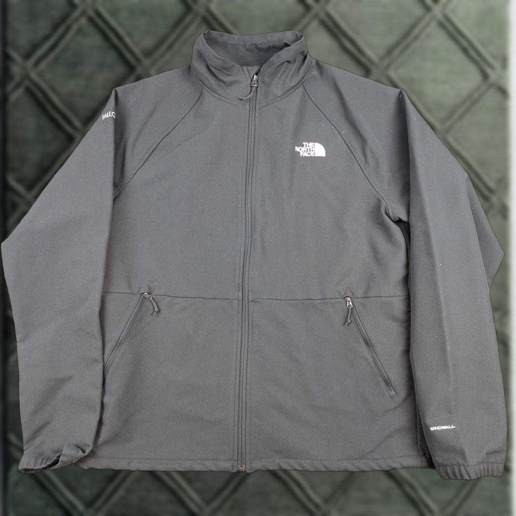 The North Face The North Face Windwall Jacket Mens Large Gray Full Zip Softshell Lined Hiking Size US L / EU 52-54 / 3 - 1 Thumbnail