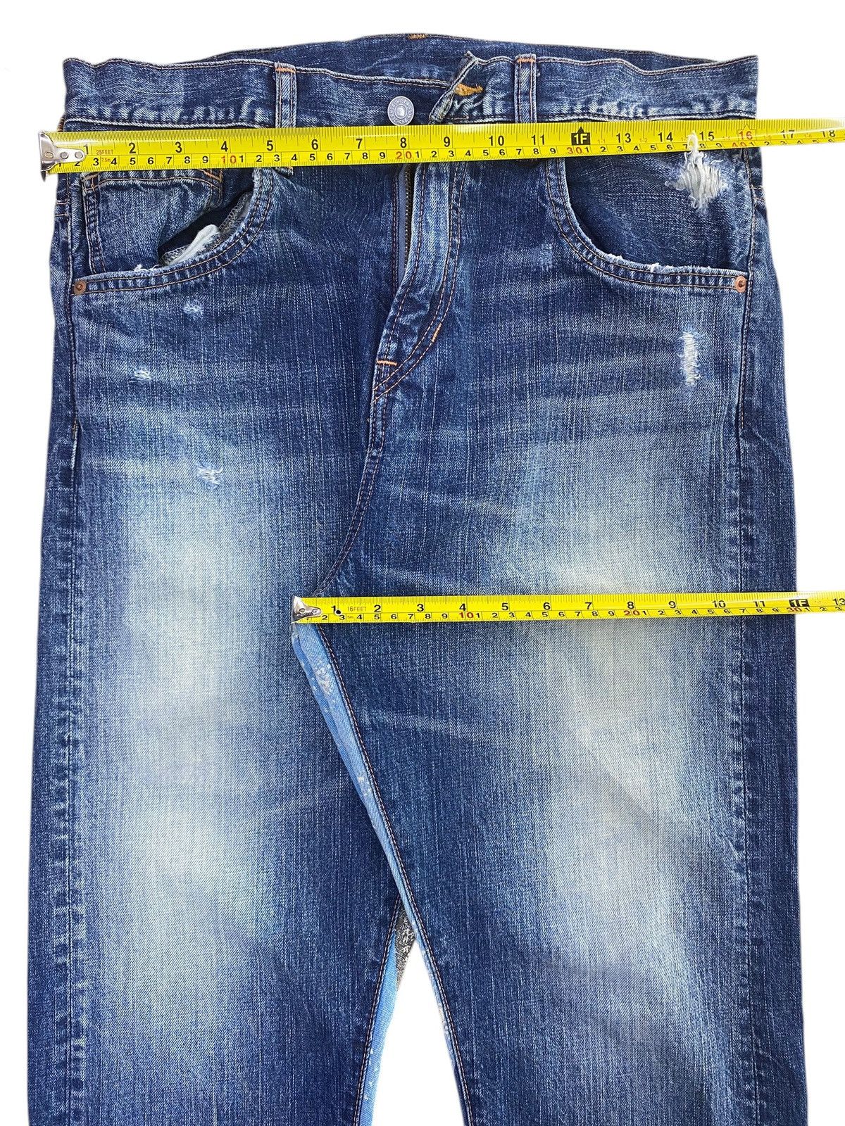 Other Japanese Brand Back Graphic Print Style Baggy Jeans Size US 32 / EU 48 - 5 Thumbnail