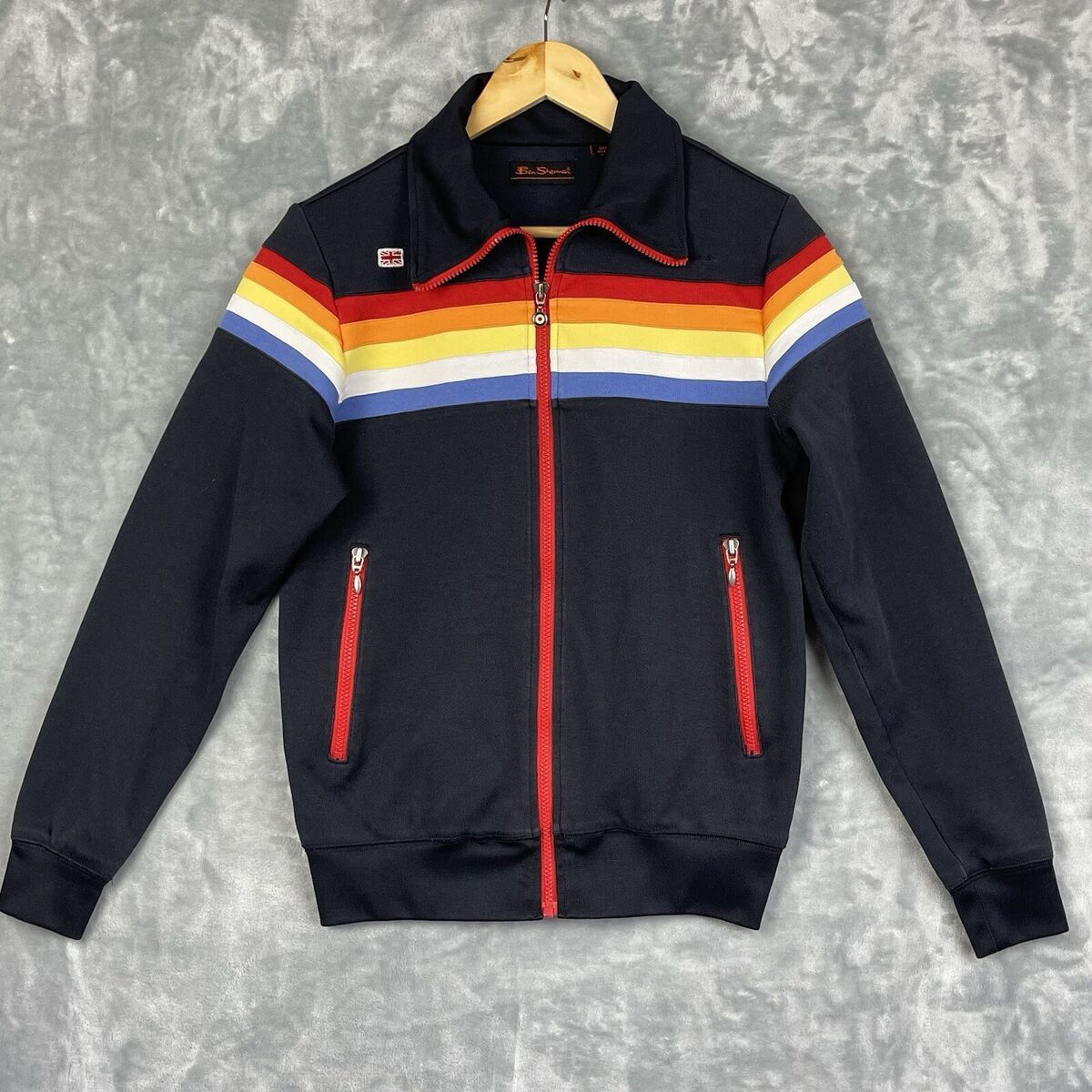 Ben Sherman × Vintage Vintage Ben Sherman Retro Track Tracktop Jacket Oasis noel Size US M / EU 48-50 / 2 - 21 Thumbnail