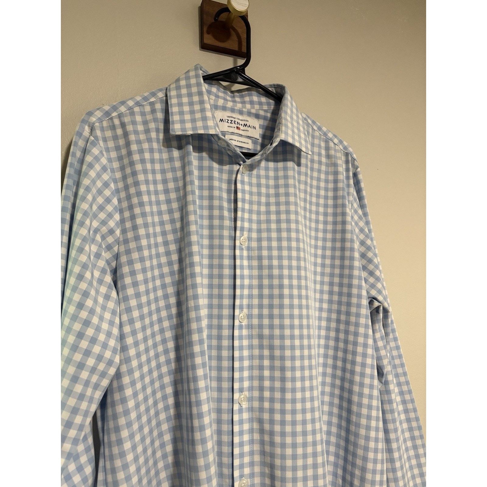 Mizzen+Main Mizzen Main Shirt M Blue Plaid Leeward Fit Work Casual Size US M / EU 48-50 / 2 - 2 Thumbnail