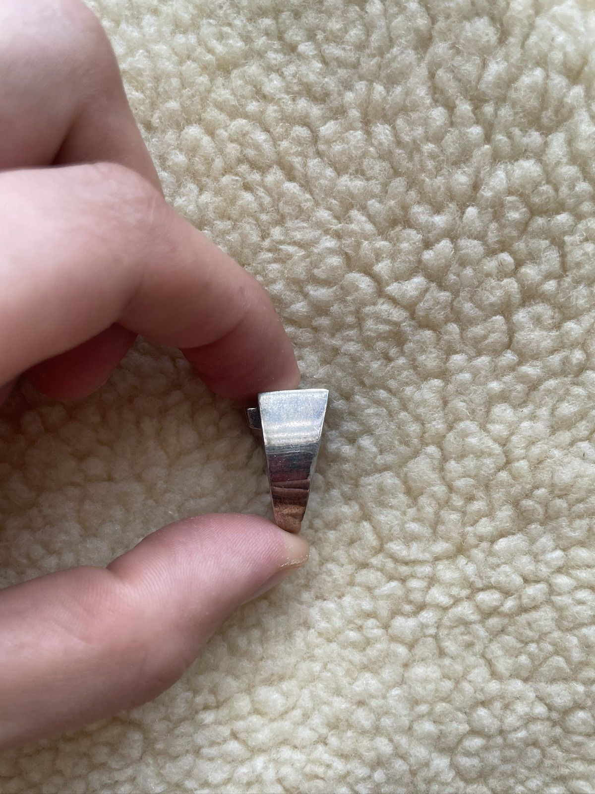 Other MAPLE - MOTHER OF PEARL x GREEN TOPAZ - 925 SILVER RING Size ONE SIZE - 11 Thumbnail