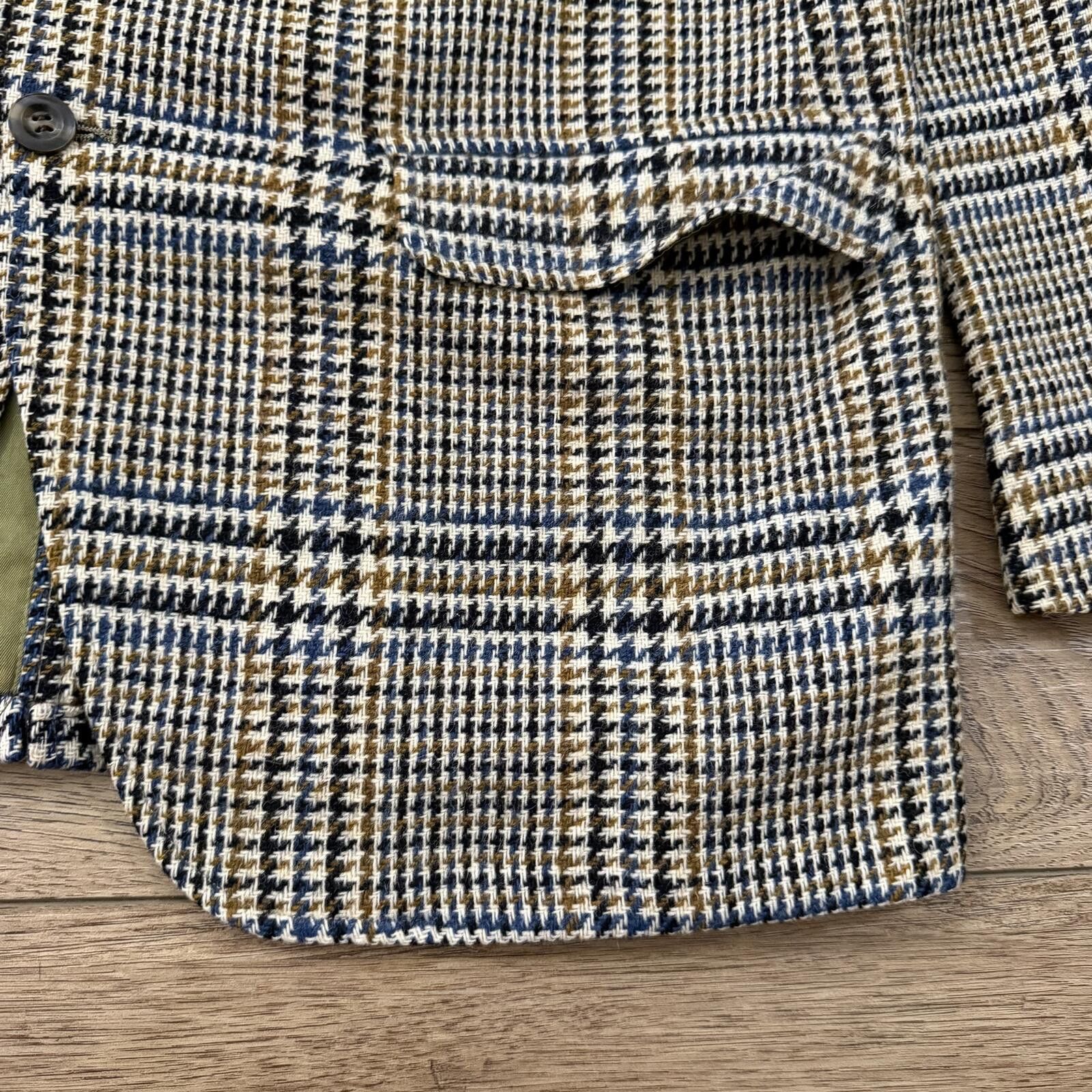 JCPenney Vintage 60s JC Penney Towncraft Wool Tweed Blazer Coat Size 38R - 6 Thumbnail