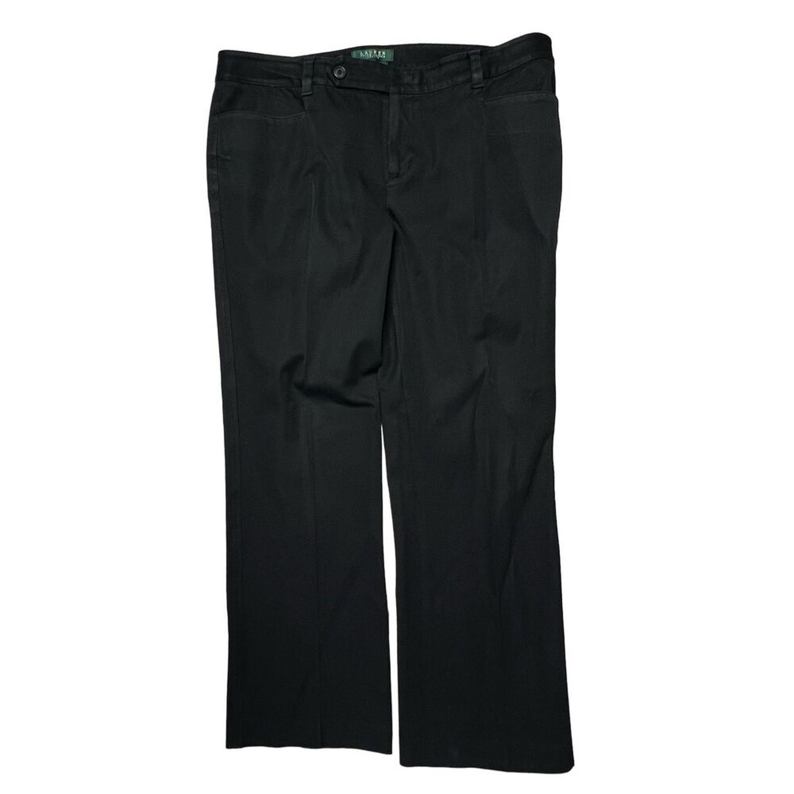 Ralph Lauren Ralph Lauren Adelle Stretch Dress Petite Pants Black 14P Size 36" / US 14 / IT 50 - 3 Thumbnail