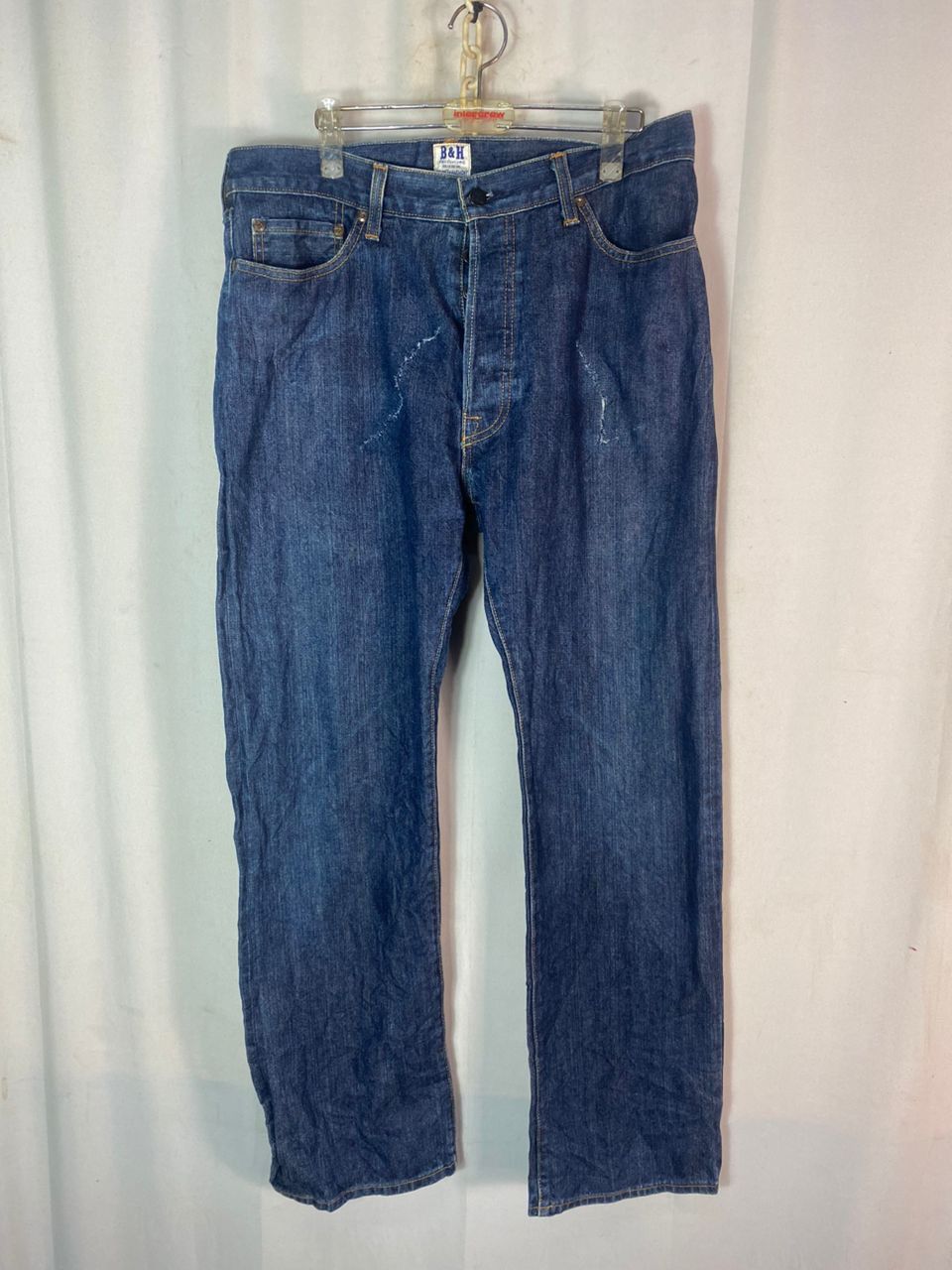 Other Vintage B&H balance &harmony selvedge denim jeans Size US 34 / EU 50 - 3 Thumbnail