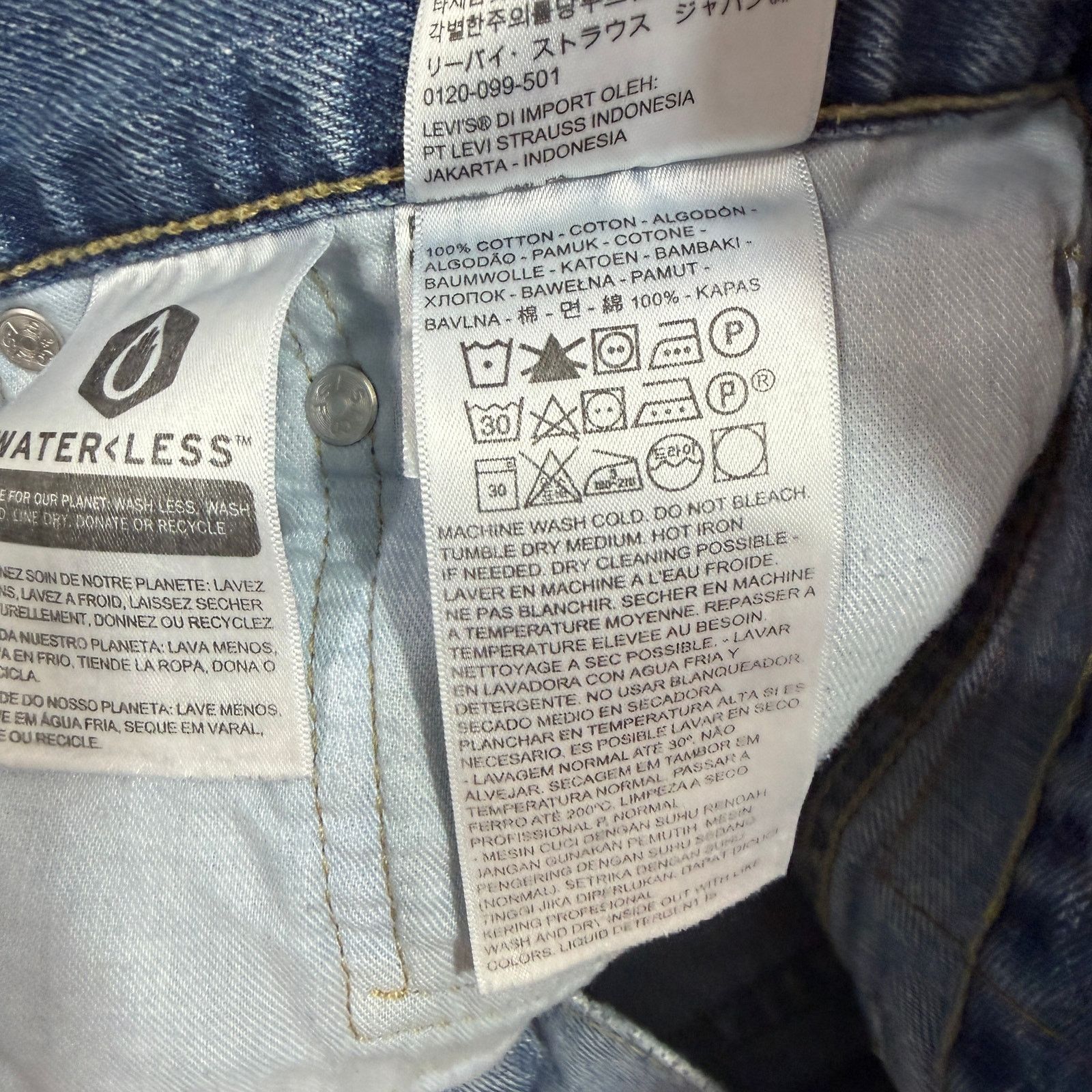 Levi's Levis 505 Regular Fit Jeans Men's 38x30 Blue Zip Fly Western Size US 38 / EU 54 - 4 Thumbnail
