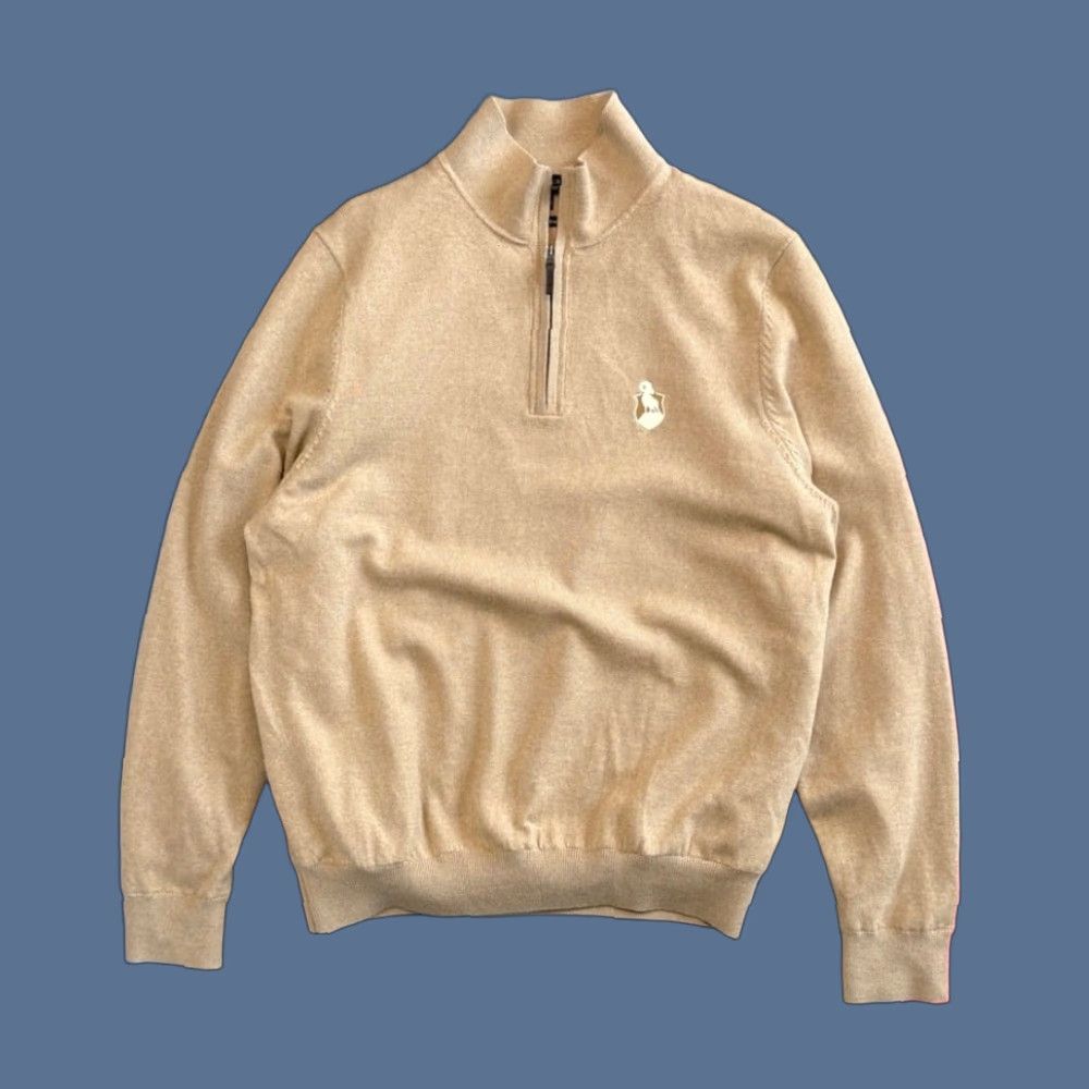 Vintage VINTAGE Fairway & Greene The Natural Merino Wool Sweater Pullover Men M Beige 90s Business Casual Travel Workwear Long Sleeve Medium Size US M / EU 48-50 / 2 - 1 Thumbnail