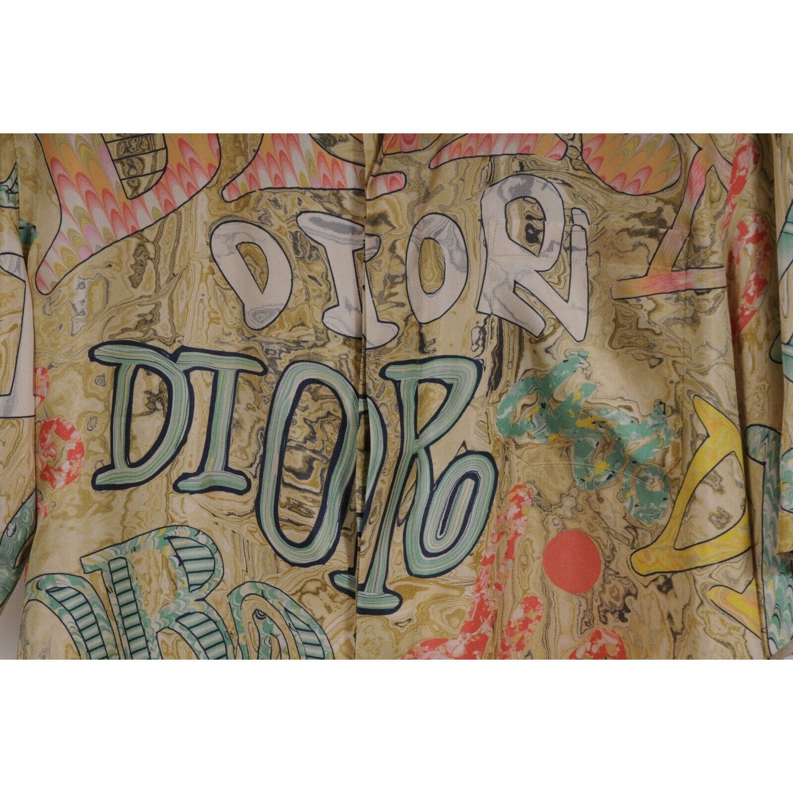 Dior 1 of 1 Logo Button Down Shirt IT 39 Silk Size US M / EU 48-50 / 2 - 4 Thumbnail