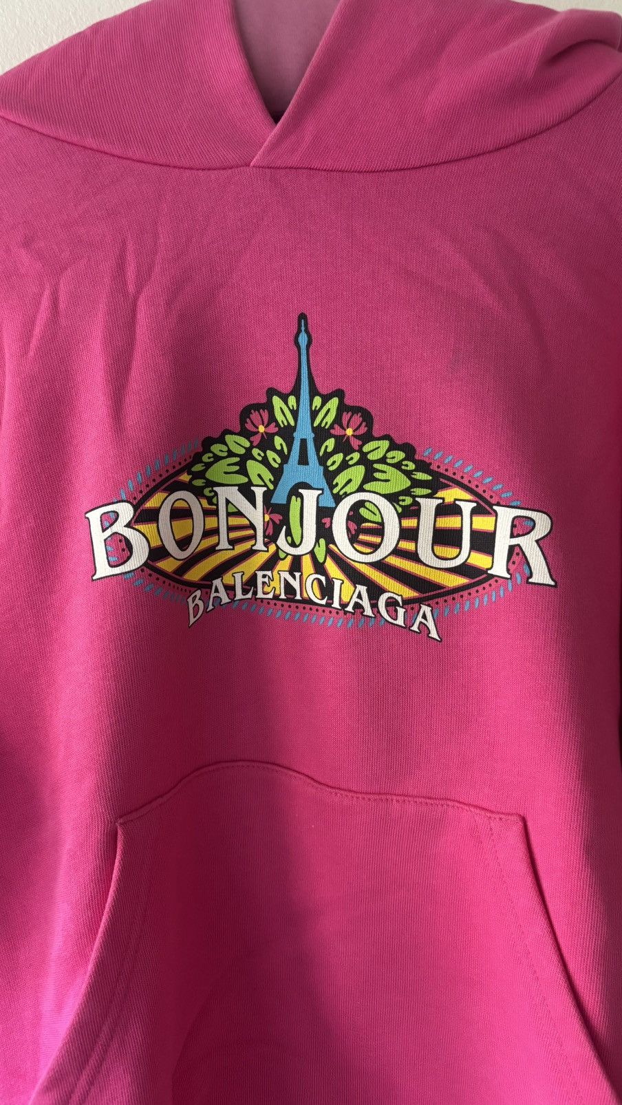 Balenciaga Balenciaga Bonjour Paris Kids Hoodie Size US XXS / EU 40 - 2 Thumbnail