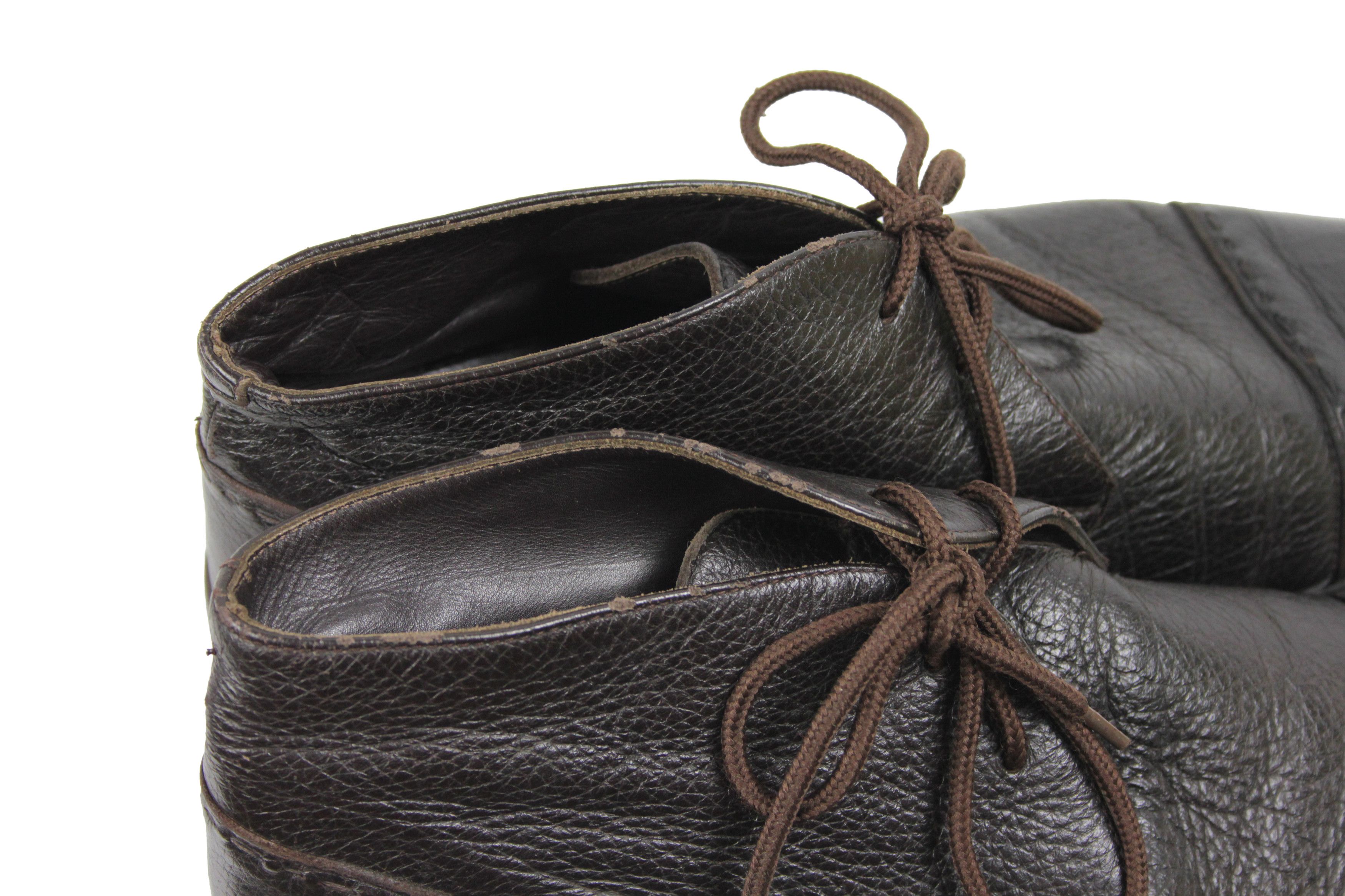 Ermenegildo Zegna Leather Chukka Boots Size US 10.5 / EU 43-44 - 7 Thumbnail