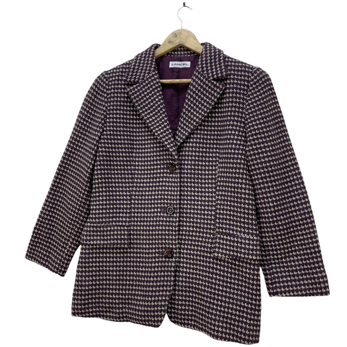 Homespun Knitwear 💥Vintage Lancel Jacket Size M / US 6-8 / IT 42-44 - 1 Thumbnail