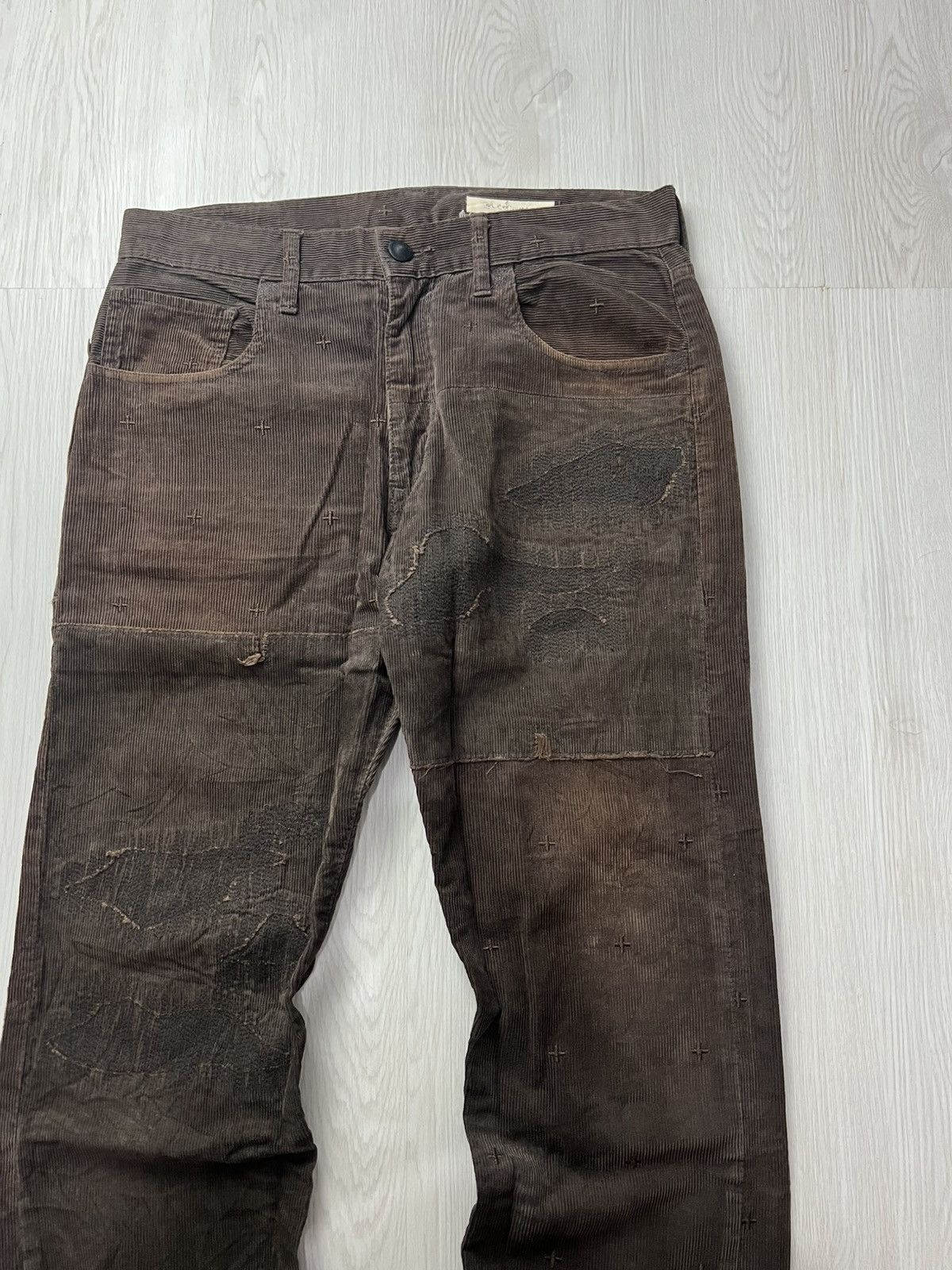 If Six Was Nine Nada Not Nada Rebirth To Tabura Rasa Leather Pocket Pants Size US 31 - 4 Thumbnail