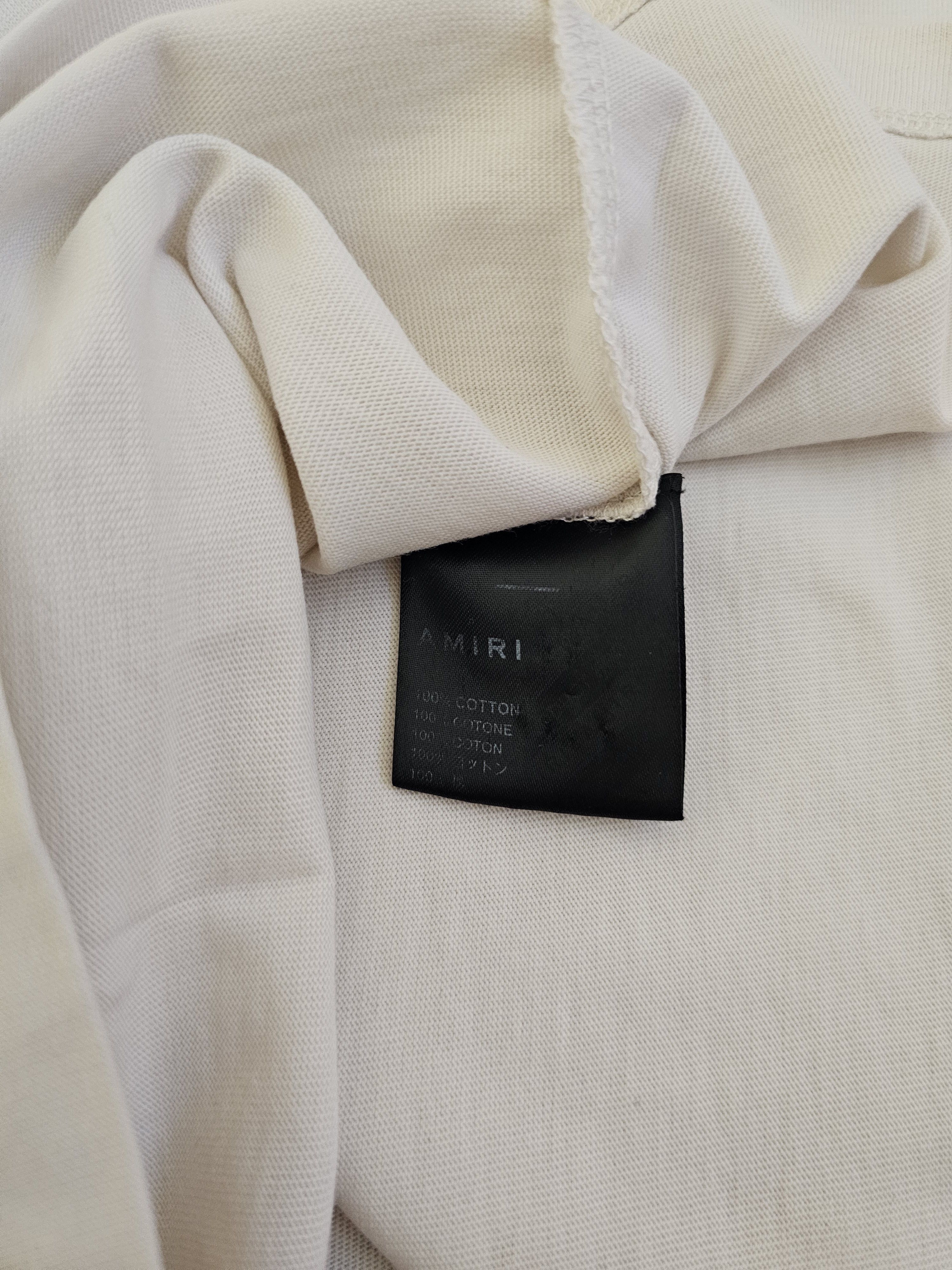 Amiri Amiri Men's Beige Turtle Logo T-Shirt Size M Size US M / EU 48-50 / 2 - 5 Thumbnail