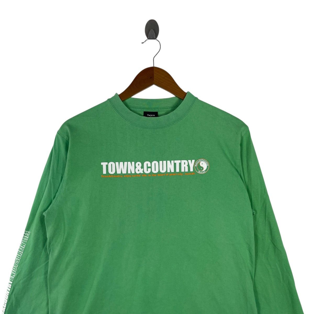 Vintage Vintage Town And Country Surfing Long Sleeve Shirt Size US M / EU 48-50 / 2 - 4 Thumbnail